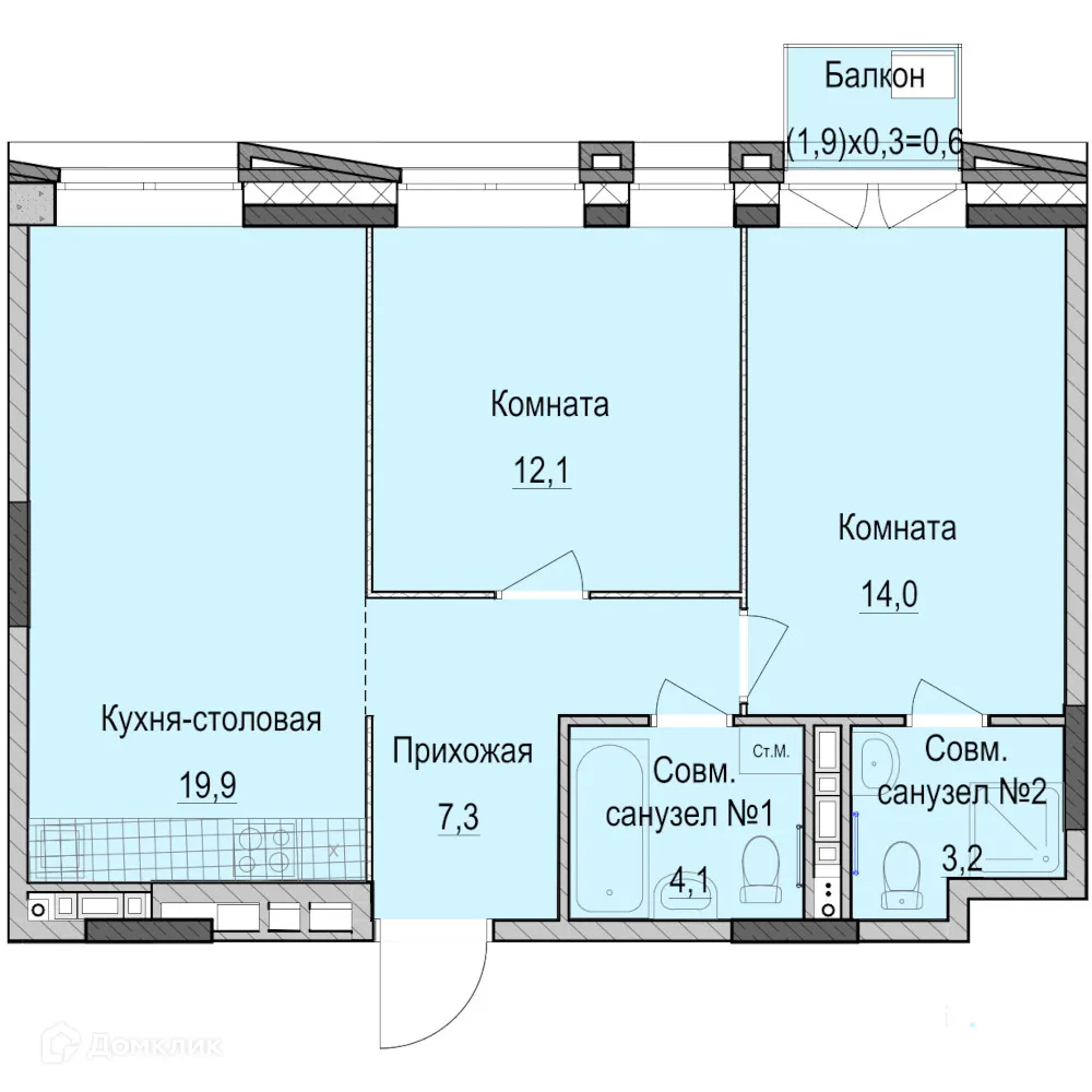 Фото квартиры в ЖК Фермаполис