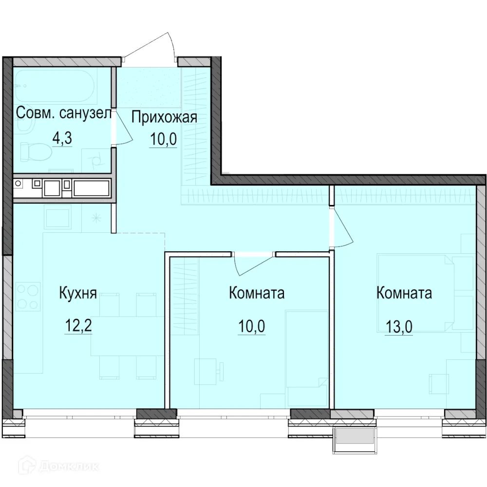Фото квартиры в ЖК ПаркМаяк