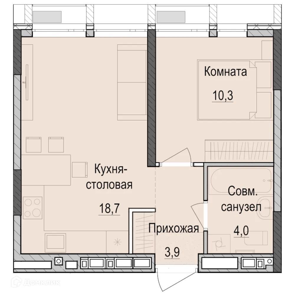 Фото квартиры в ЖК ПаркМаяк