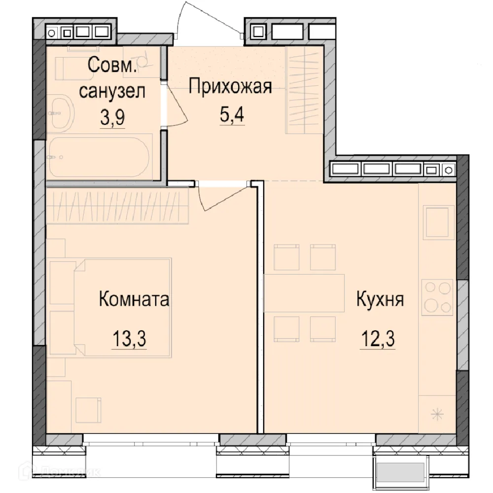 Фото квартиры в ЖК ПаркМаяк