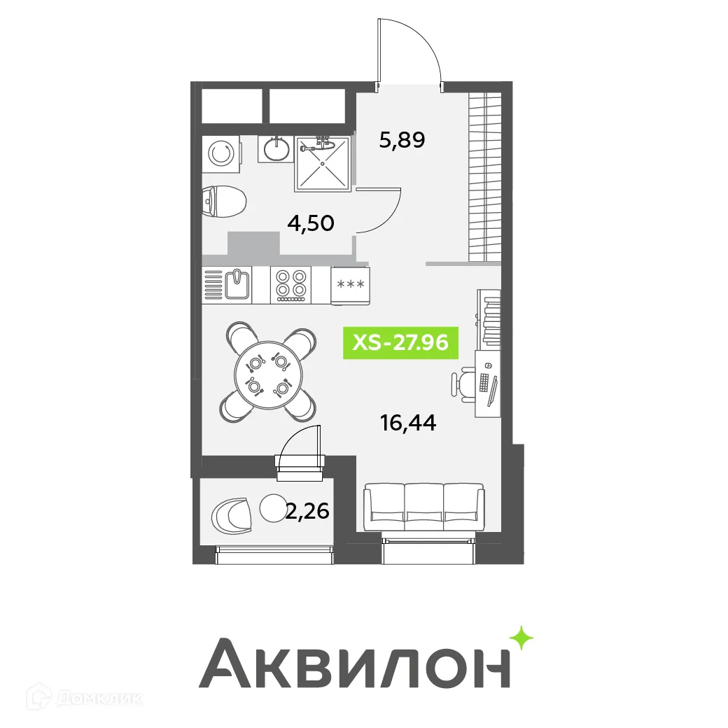 Фото квартиры в ЖК Аквилон Leaves (Аквилон Ливз)