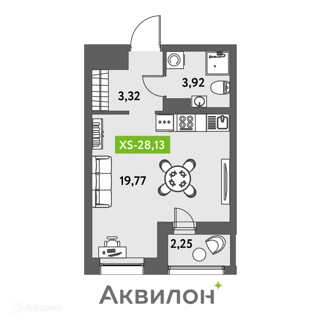Фото квартиры в ЖК Аквилон Leaves (Аквилон Ливз)