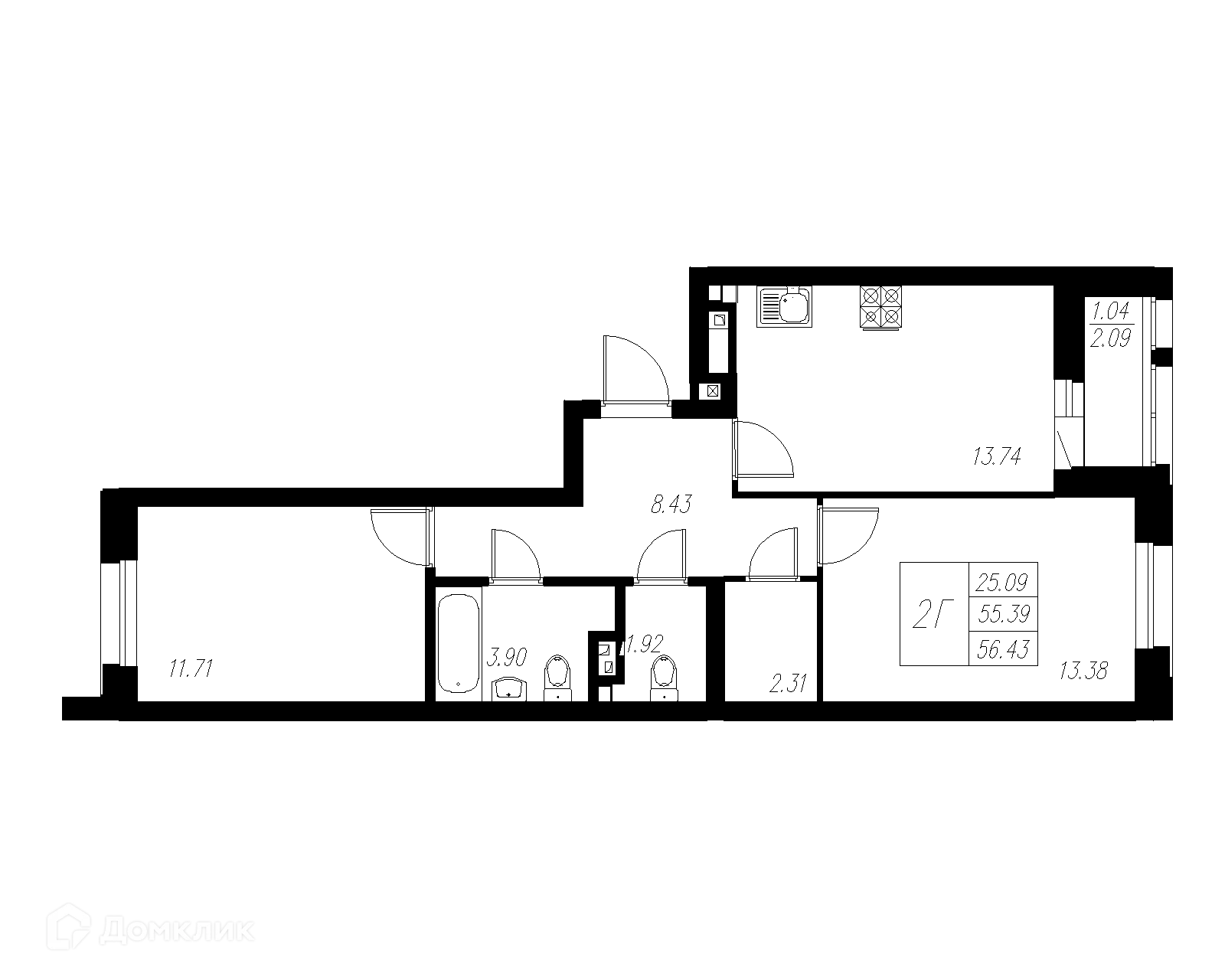 Фото квартиры в ЖК Статный