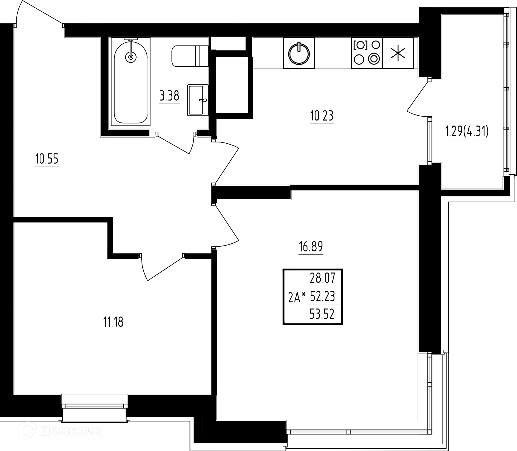 Фото квартиры в ЖК"Мечта"