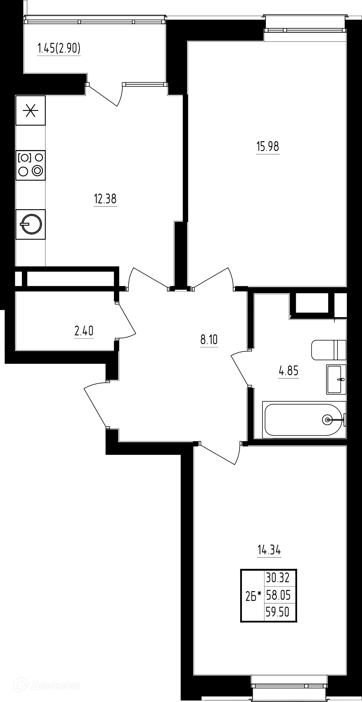 Фото квартиры в ЖК"Мечта"