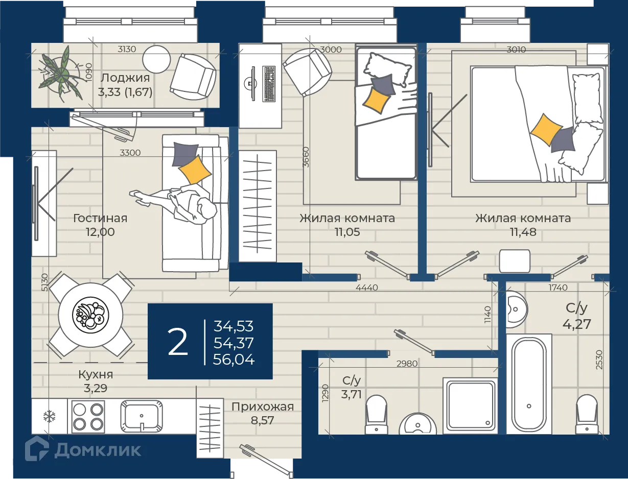 Фото квартиры в ЖК NOVA (ЖК НОВА)