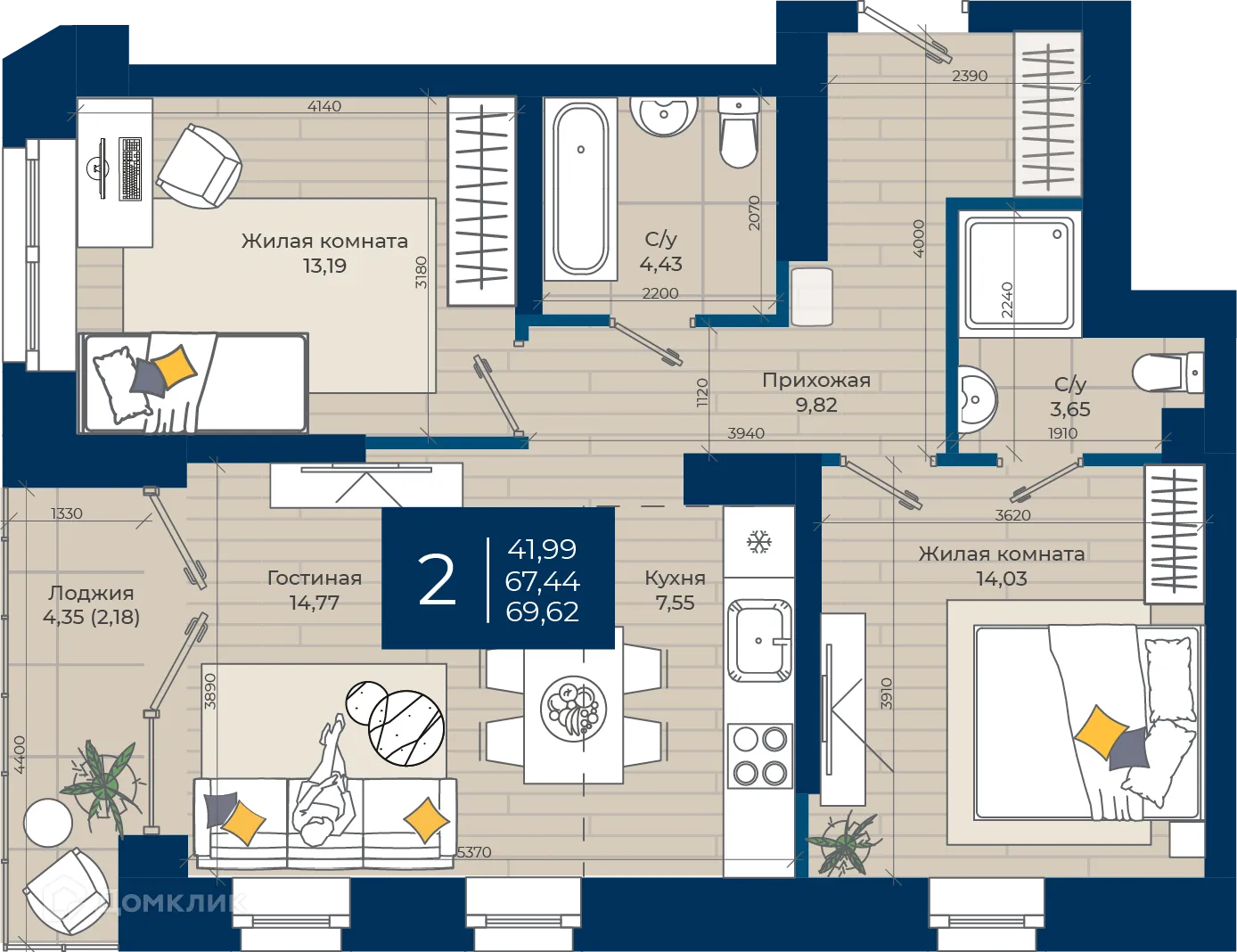 Фото квартиры в ЖК NOVA (ЖК НОВА)