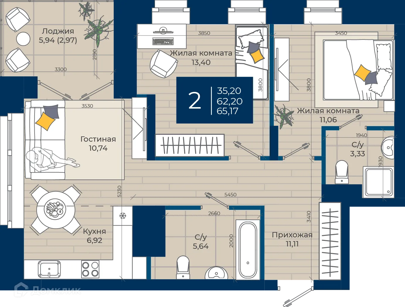 Фото квартиры в ЖК NOVA (ЖК НОВА)