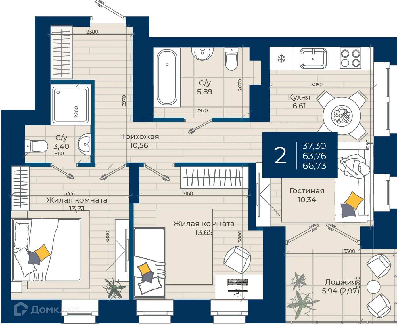 Фото квартиры в ЖК NOVA (ЖК НОВА)