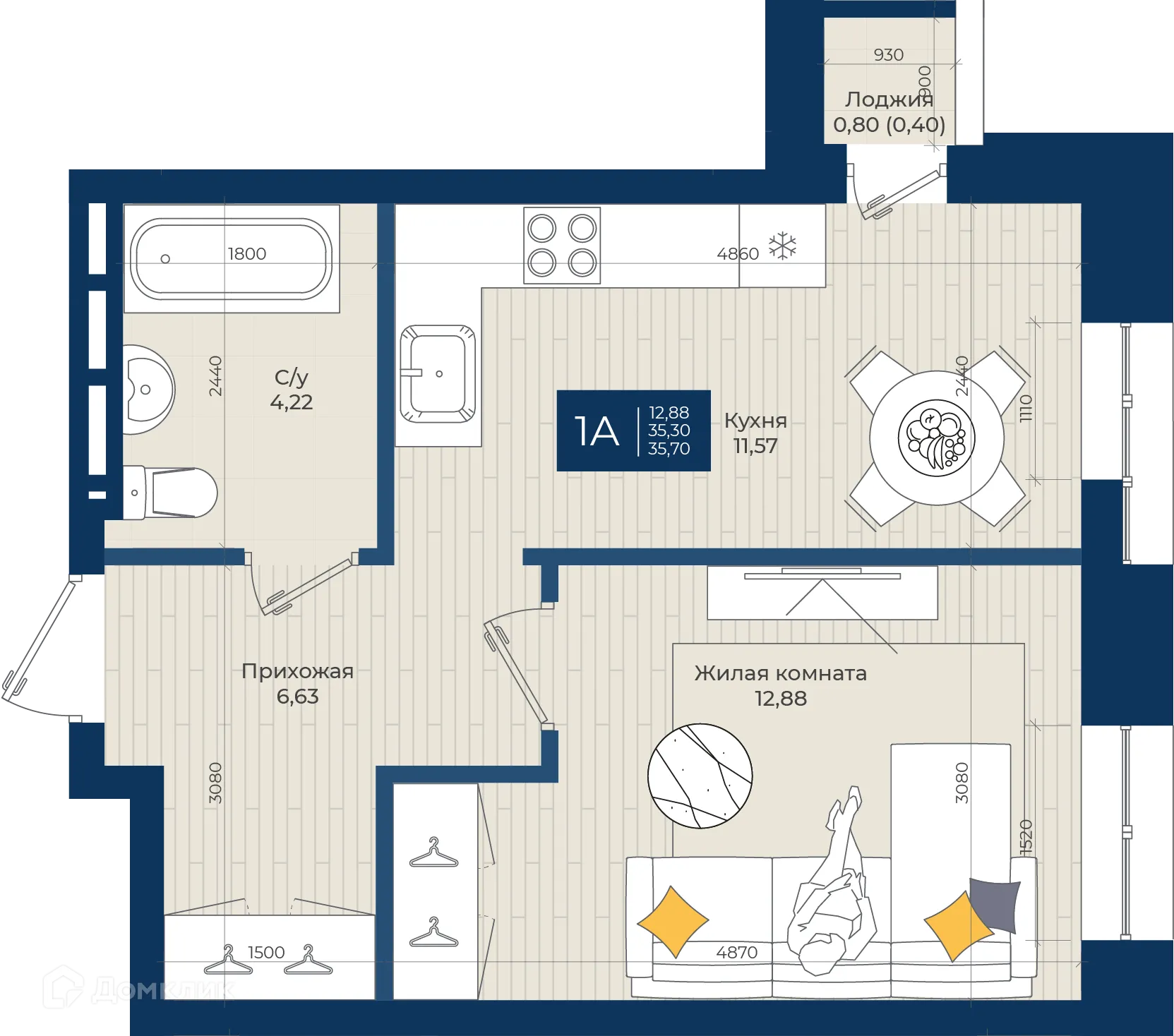 Фото квартиры в ЖК NOVA (ЖК НОВА)