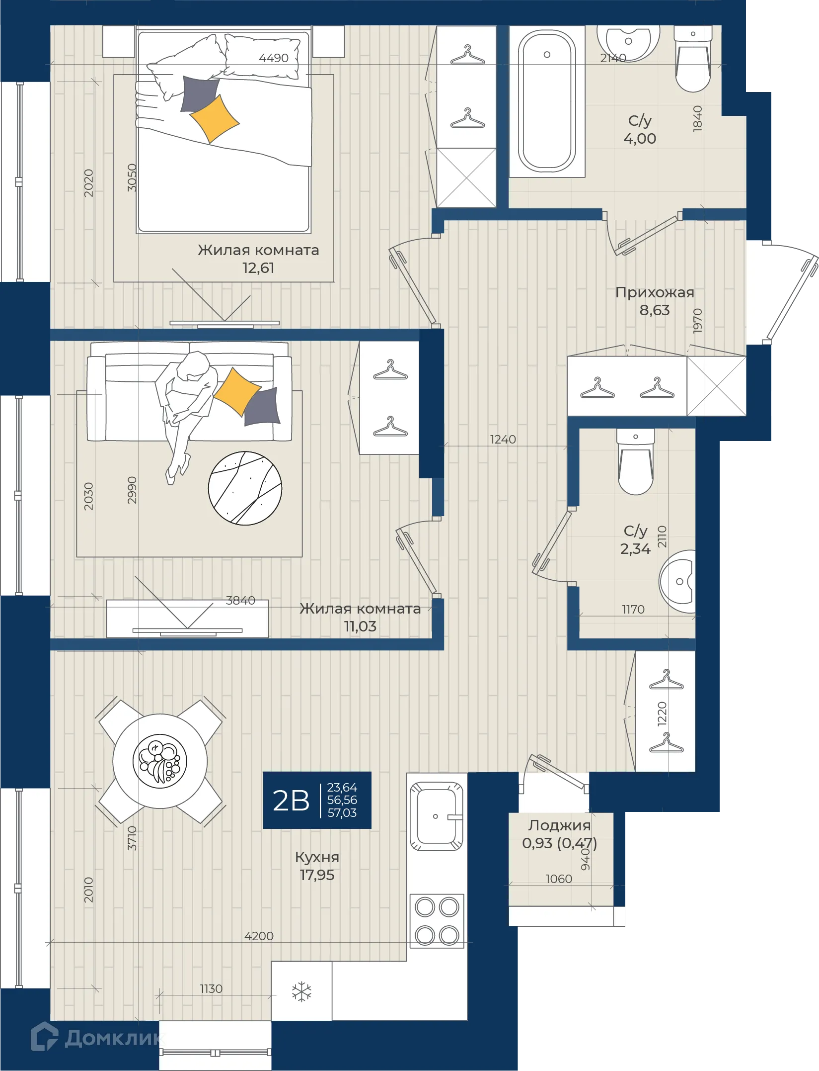 Фото квартиры в ЖК NOVA (ЖК НОВА)