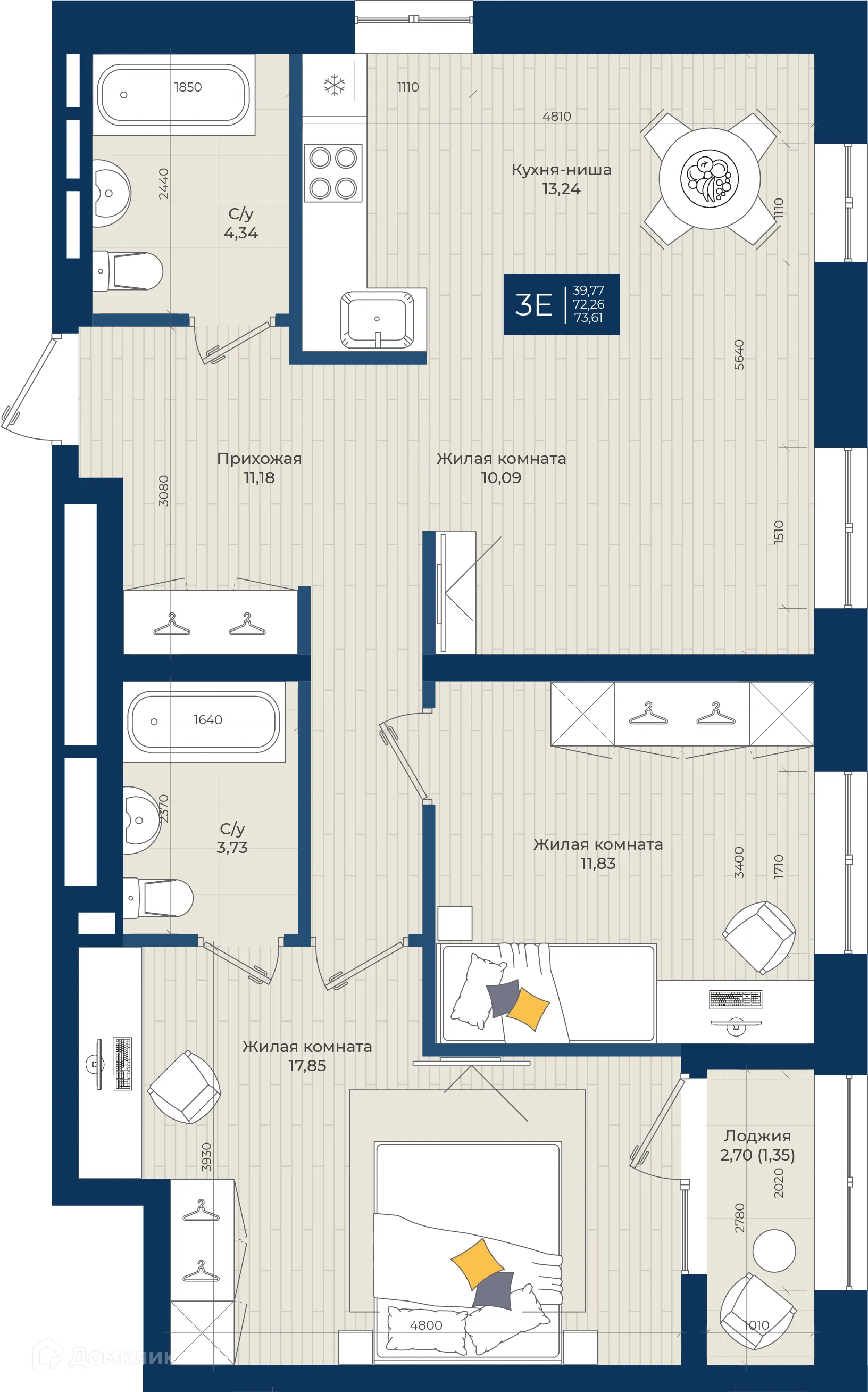 Фото квартиры в ЖК NOVA (ЖК НОВА)