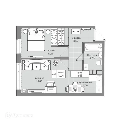 Фото квартиры в ЖК Станция Спортивная