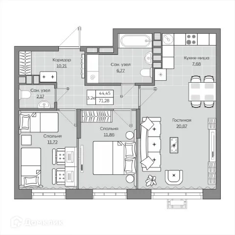 Фото квартиры в ЖК Станция Спортивная