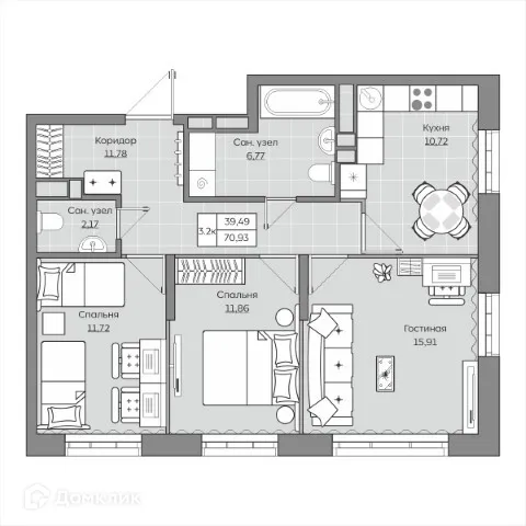 Фото квартиры в ЖК Станция Спортивная