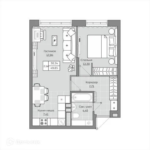 Фото квартиры в ЖК Станция Спортивная