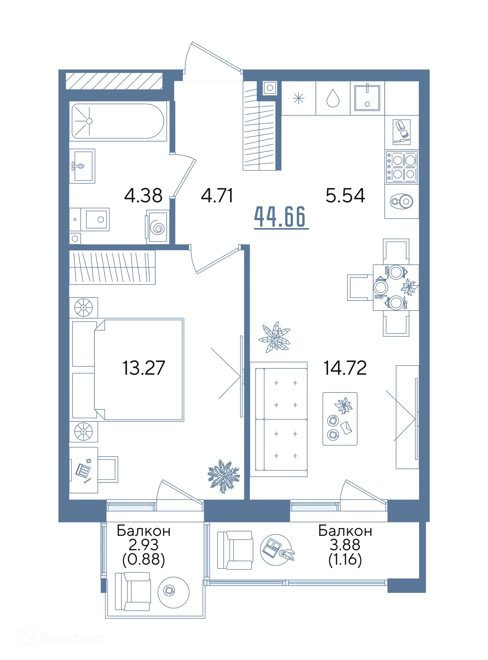 Фото квартиры в ЖК Авторы на Годовикова