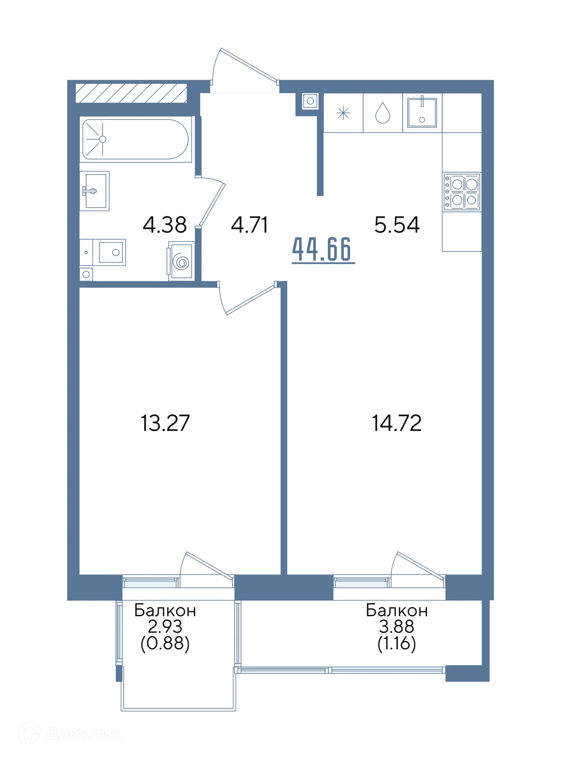 Фото квартиры в ЖК Авторы на Годовикова