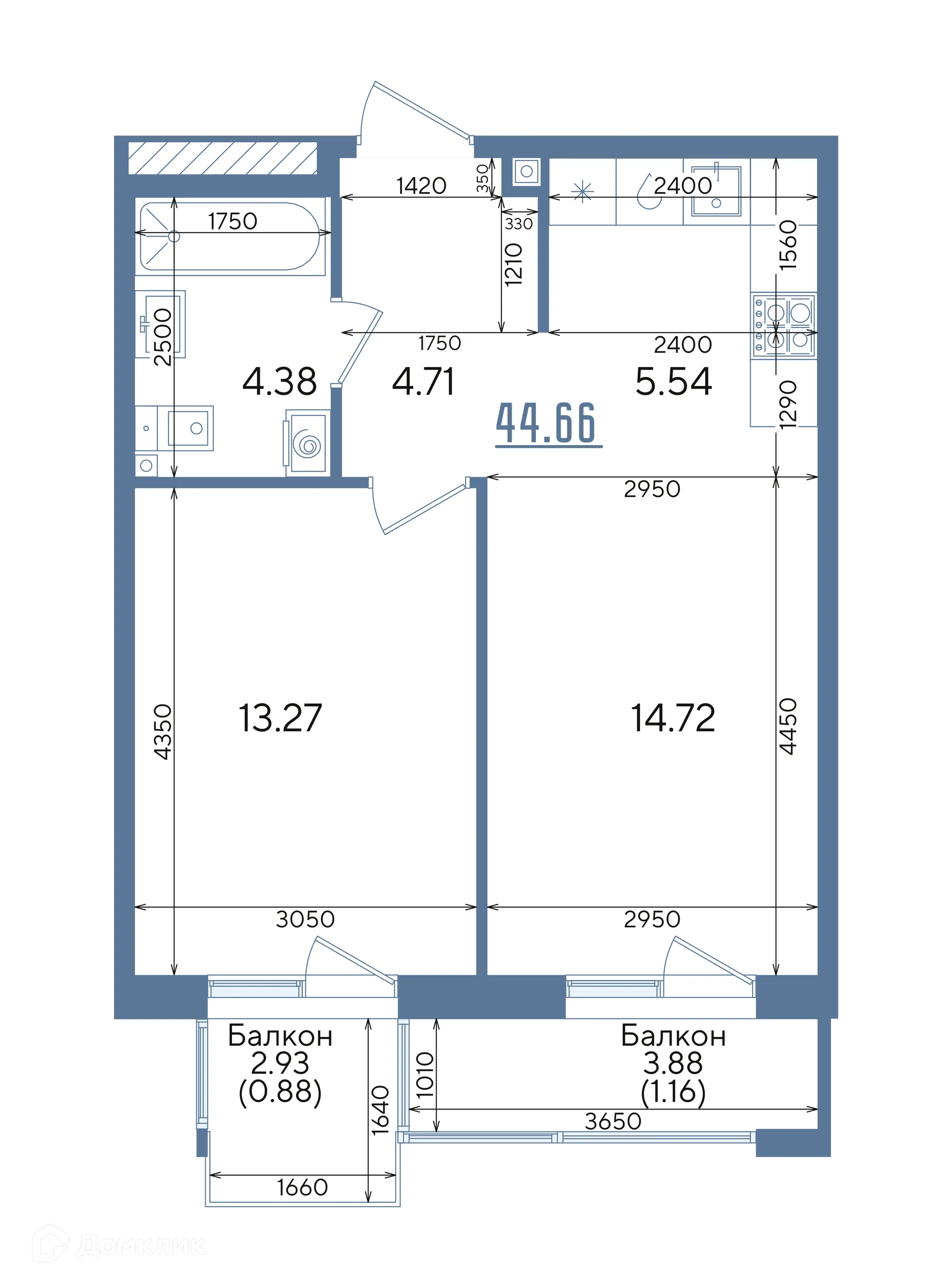 Фото квартиры в ЖК Авторы на Годовикова