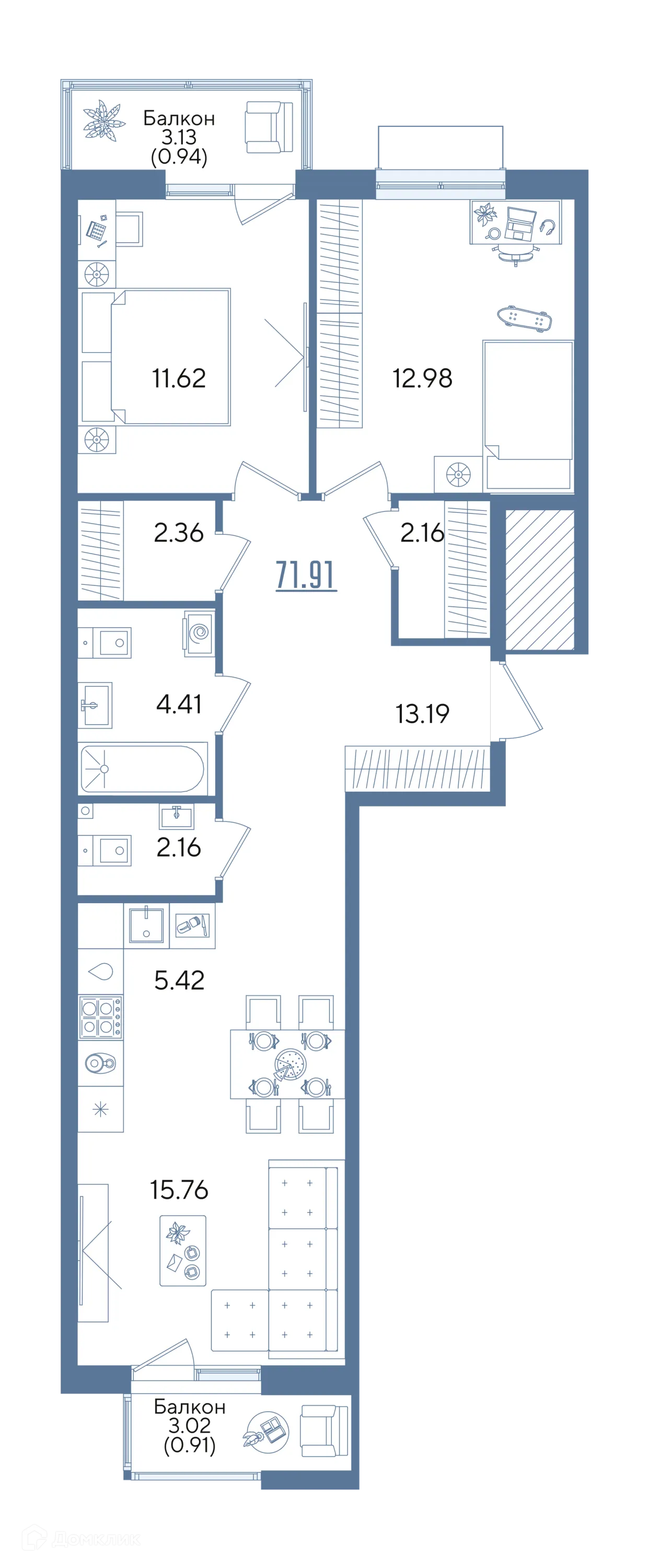 Фото квартиры в ЖК Авторы на Годовикова
