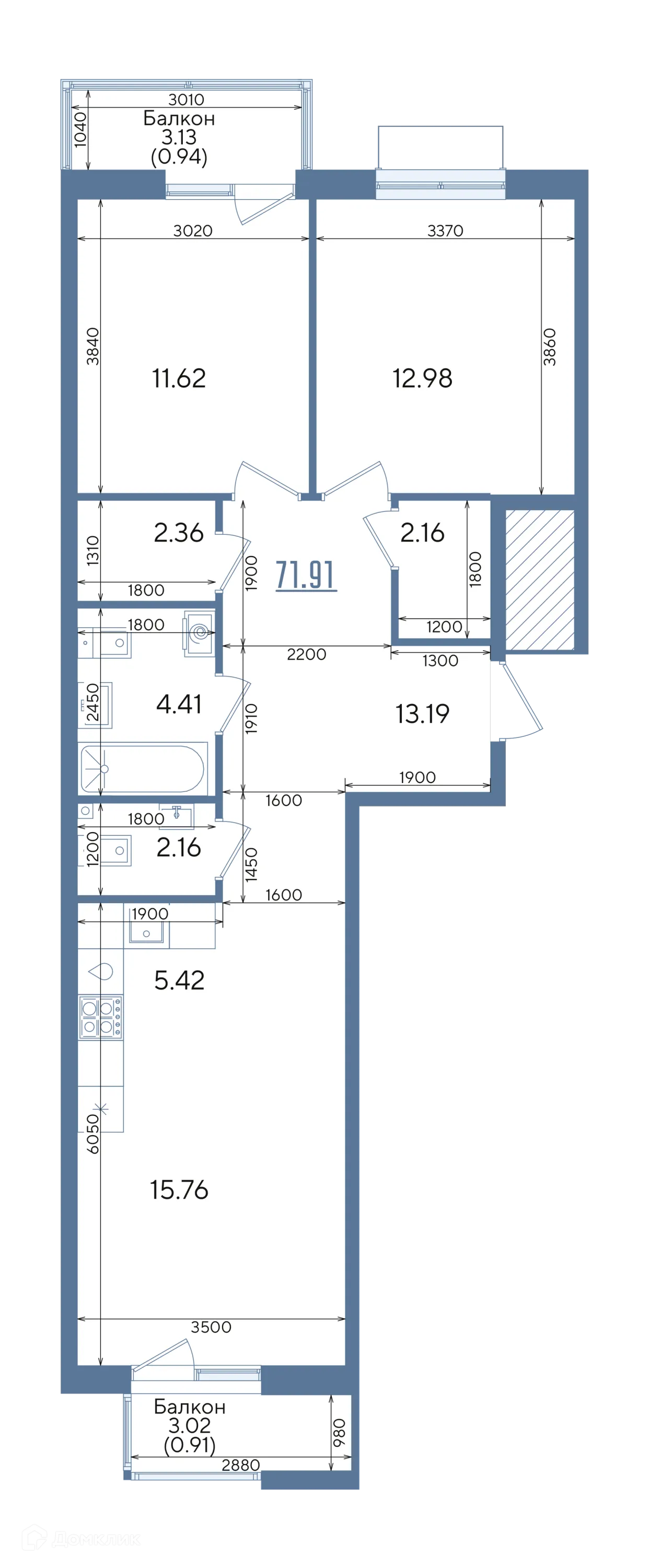 Фото квартиры в ЖК Авторы на Годовикова
