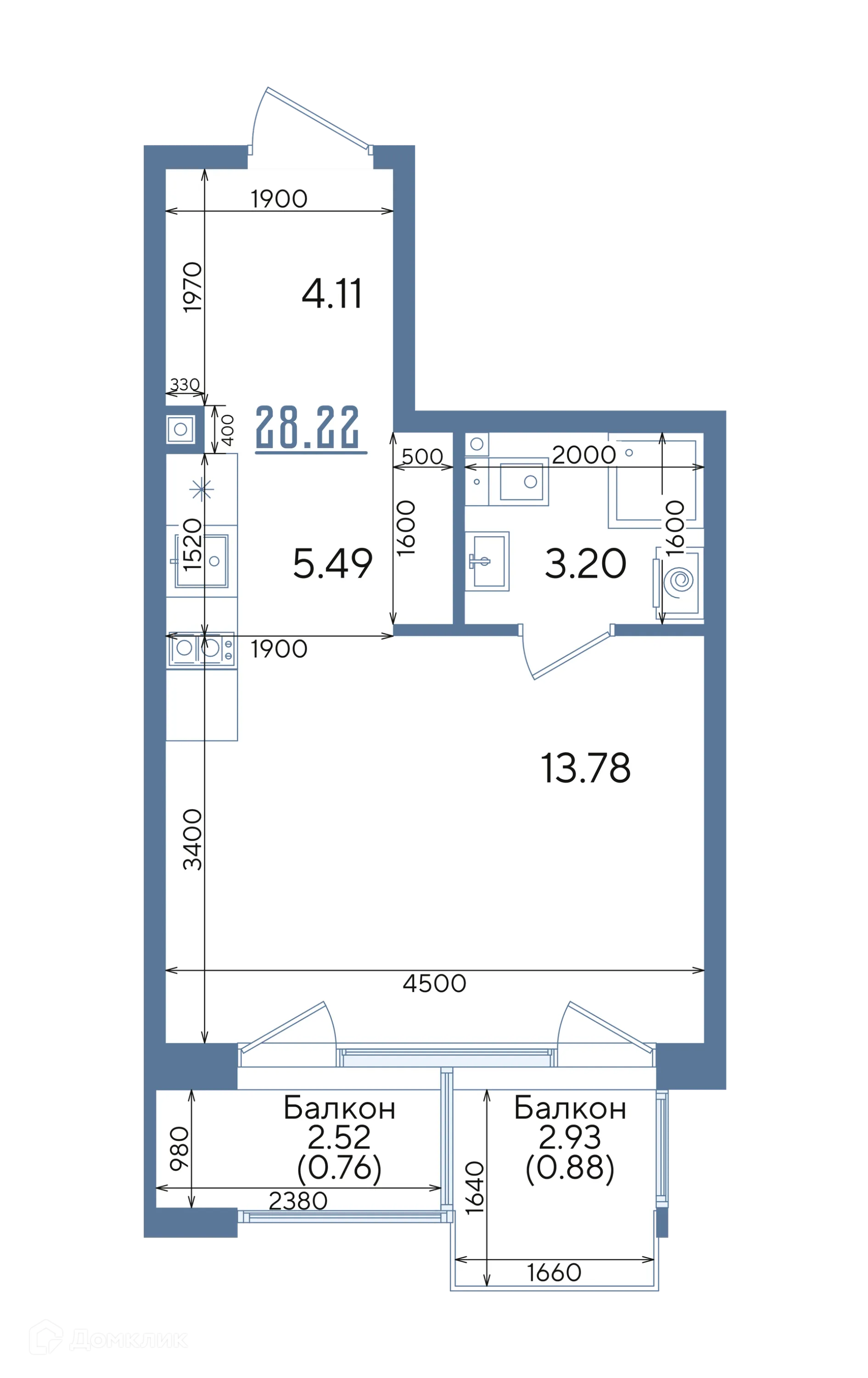 Фото квартиры в ЖК Авторы на Годовикова