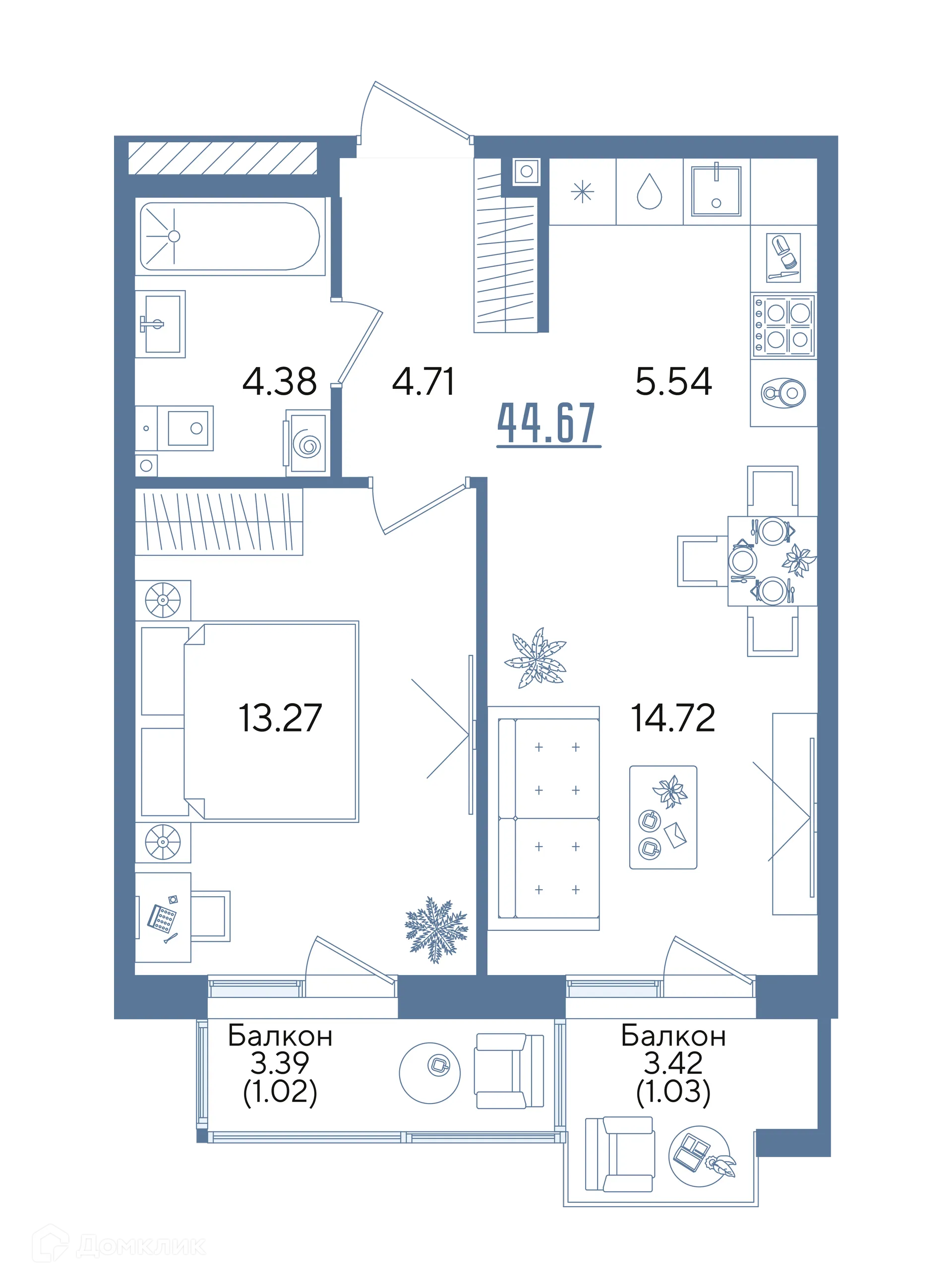 Фото квартиры в ЖК Авторы на Годовикова