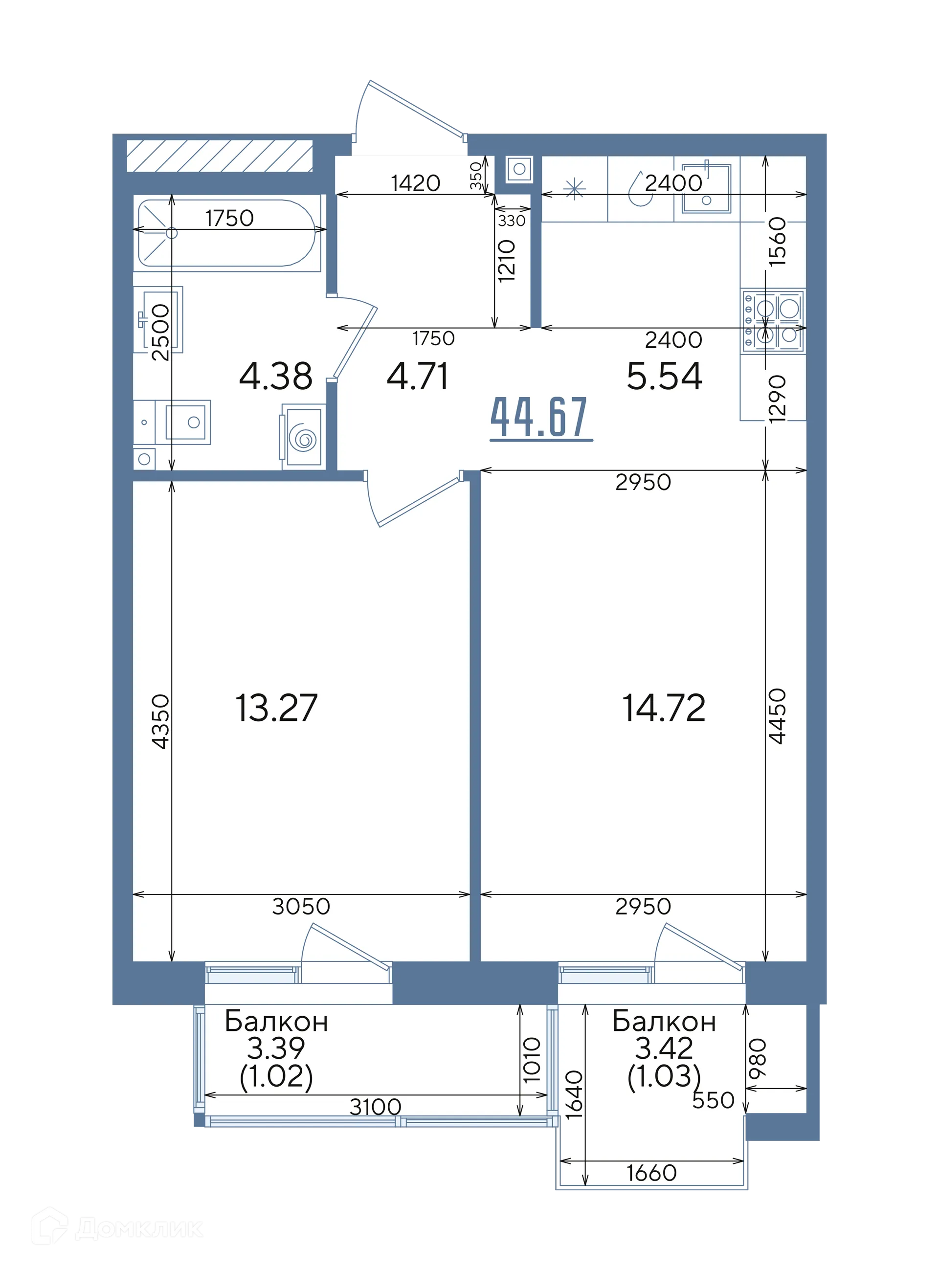 Фото квартиры в ЖК Авторы на Годовикова
