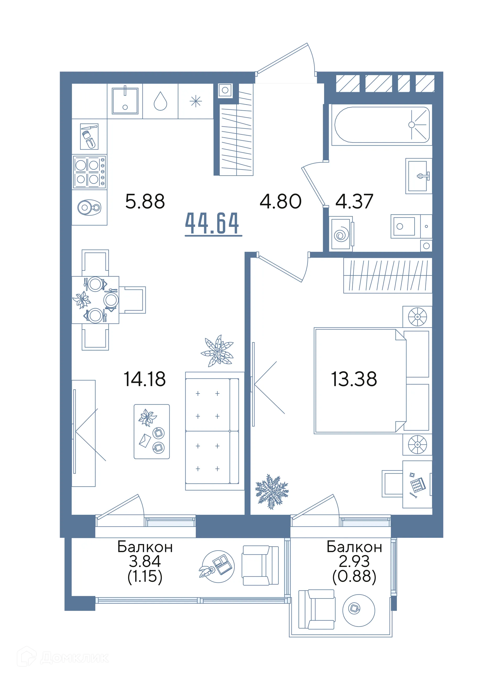 Фото квартиры в ЖК Авторы на Годовикова