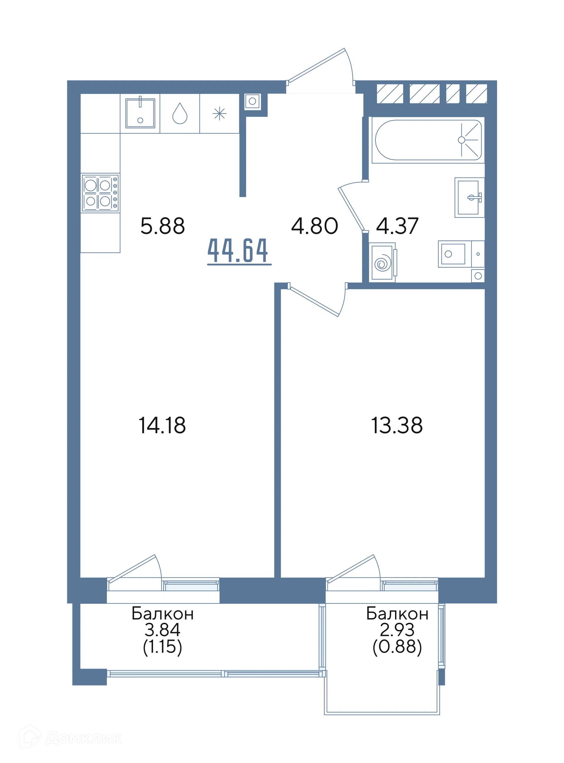 Фото квартиры в ЖК Авторы на Годовикова