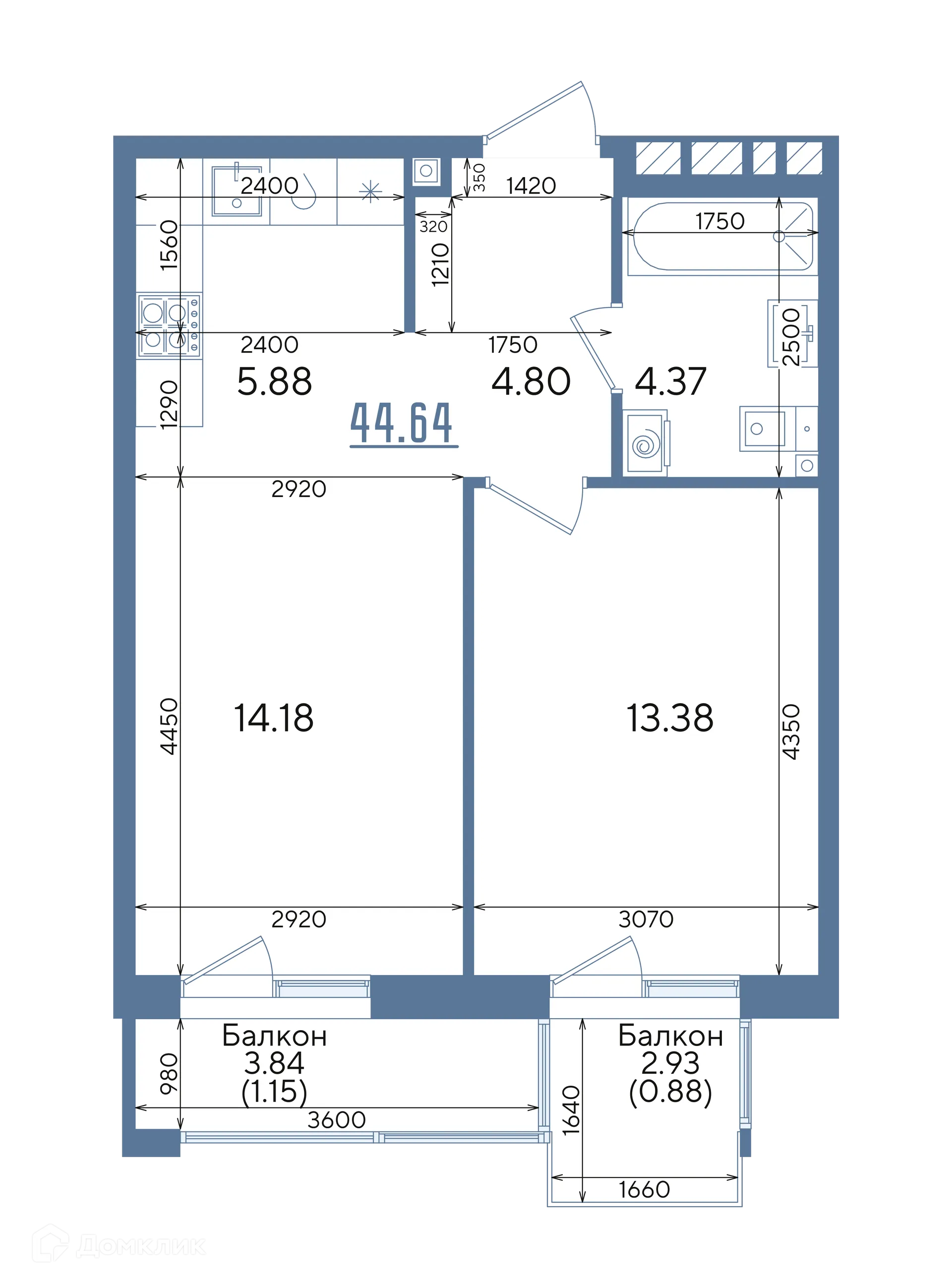 Фото квартиры в ЖК Авторы на Годовикова