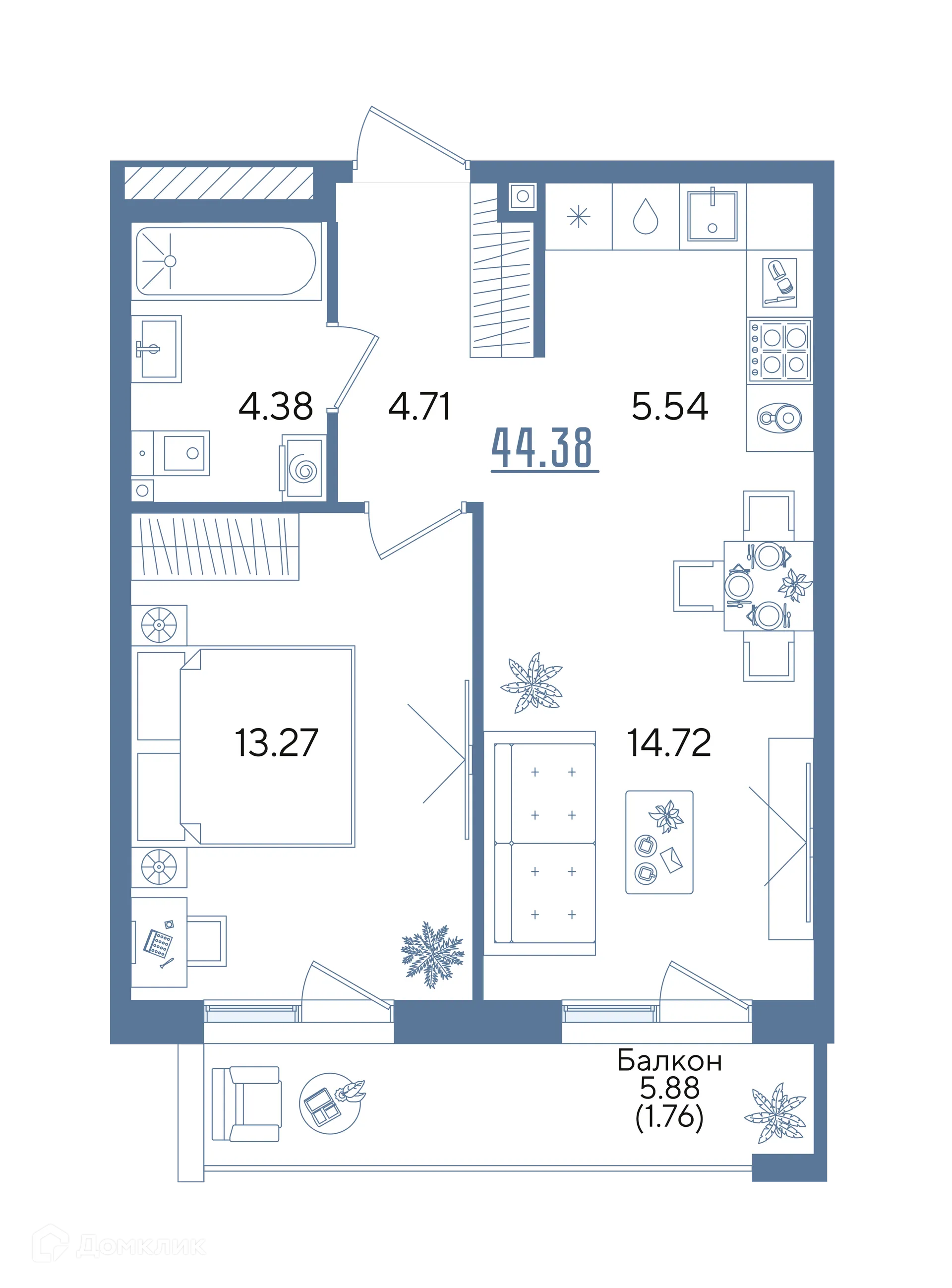 Фото квартиры в ЖК Авторы на Годовикова