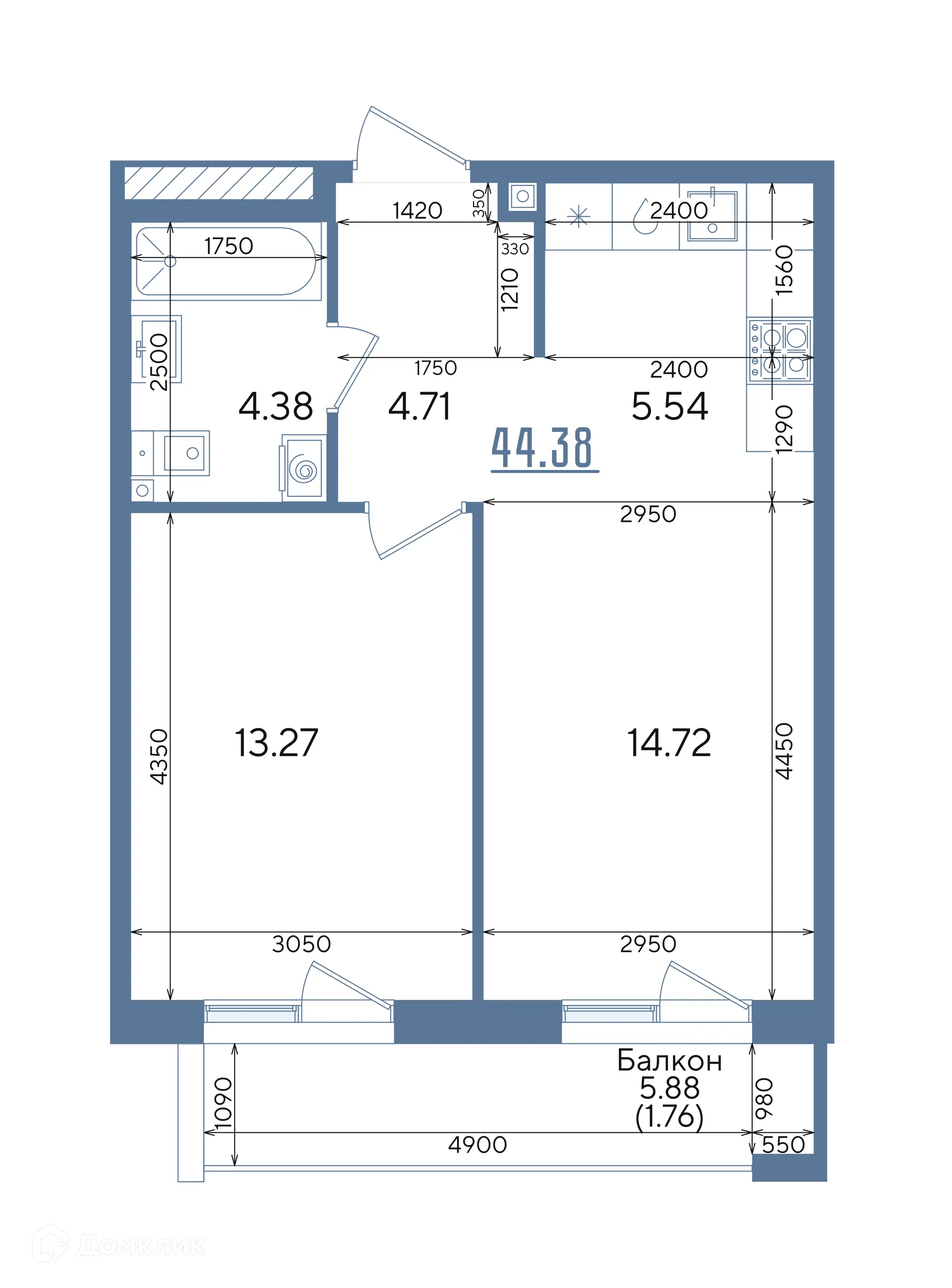 Фото квартиры в ЖК Авторы на Годовикова