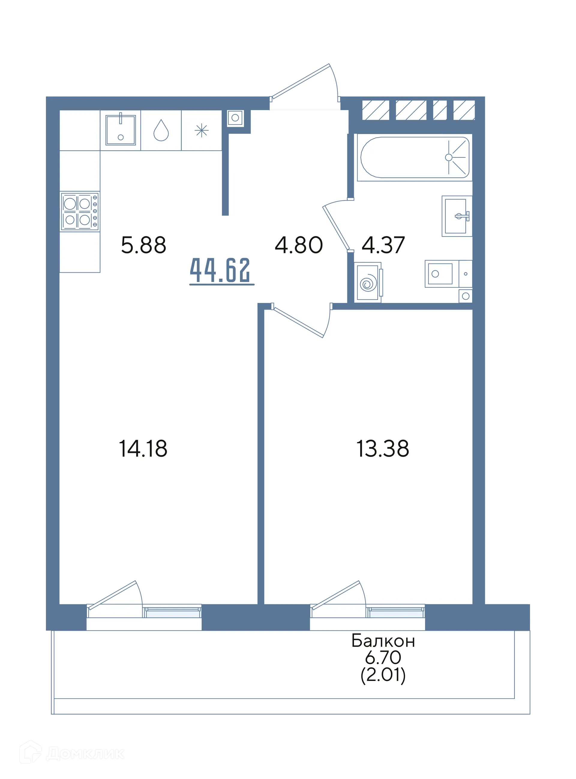 Фото квартиры в ЖК Авторы на Годовикова