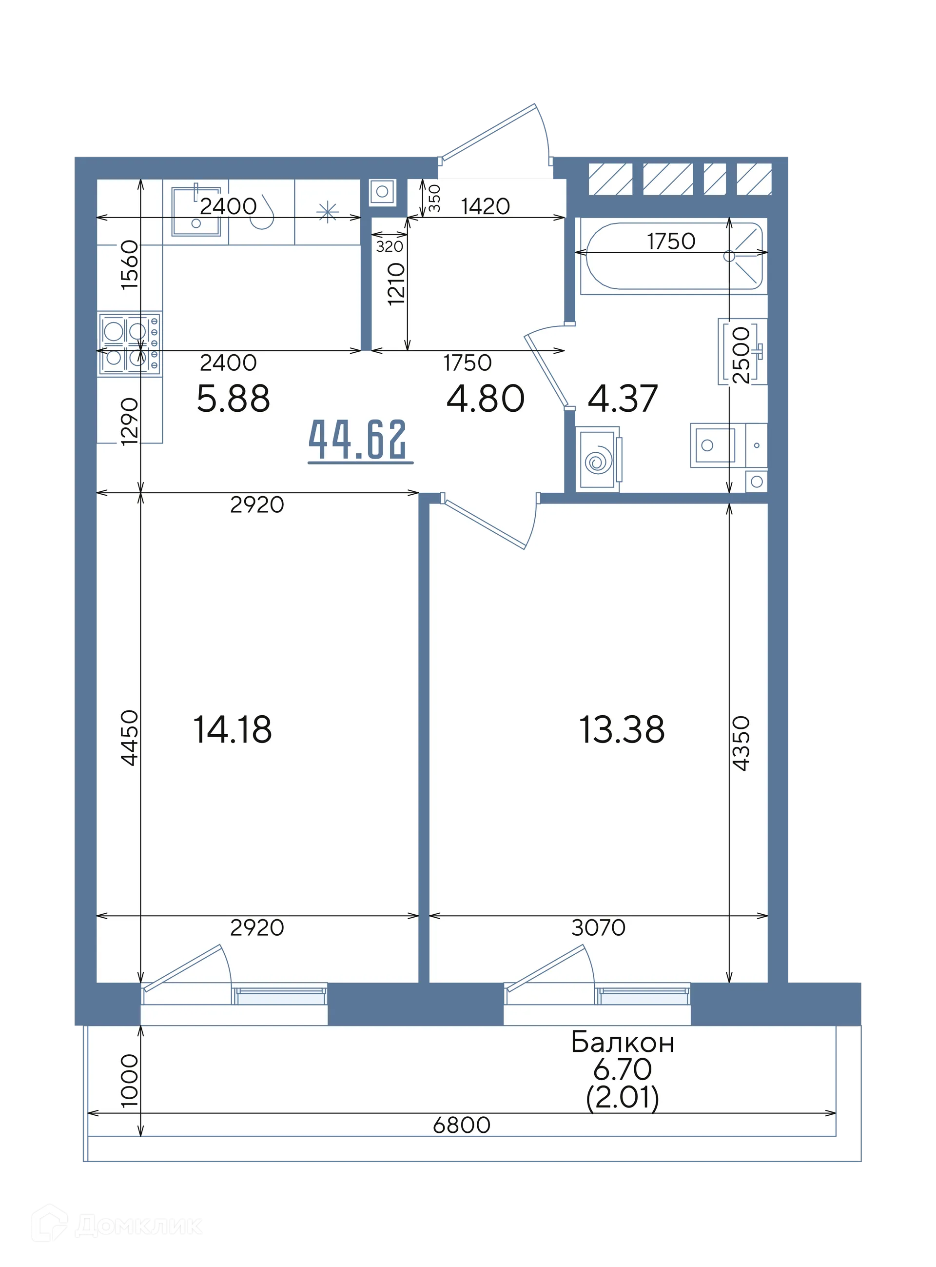Фото квартиры в ЖК Авторы на Годовикова