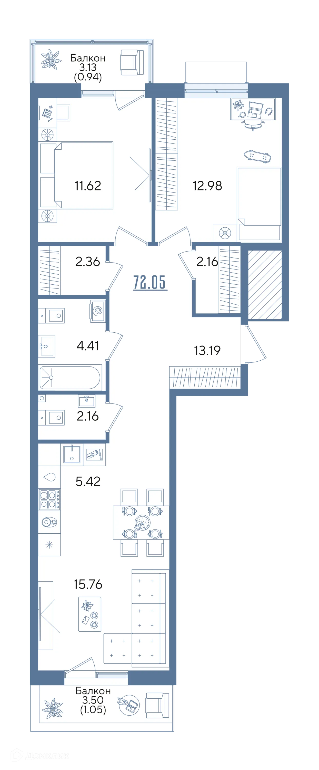 Фото квартиры в ЖК Авторы на Годовикова