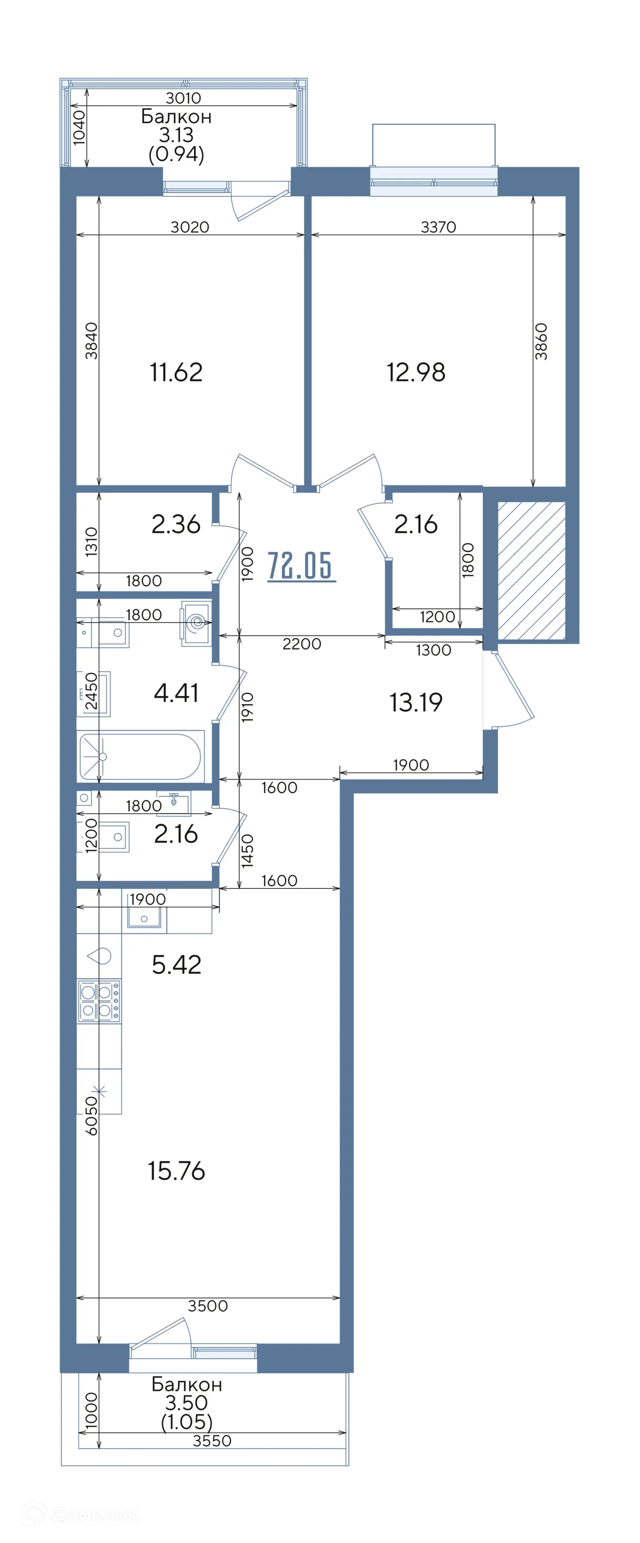 Фото квартиры в ЖК Авторы на Годовикова