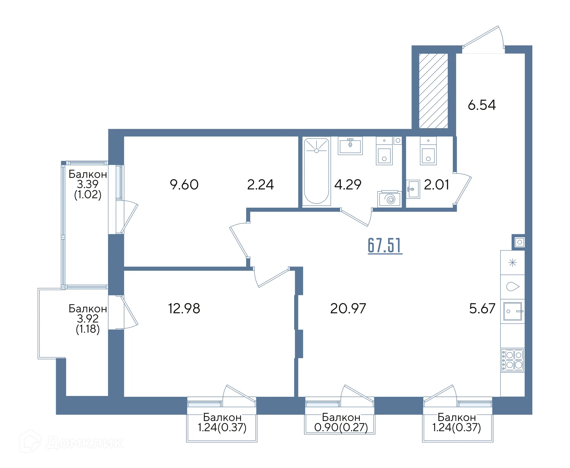 Фото квартиры в ЖК Авторы на Годовикова