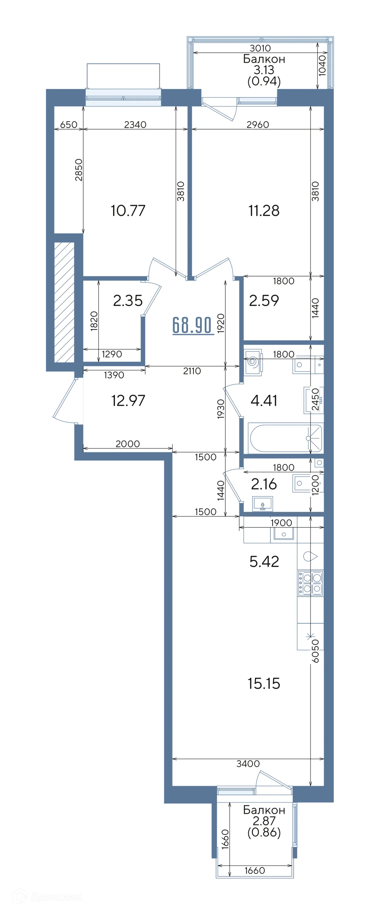 Фото квартиры в ЖК Авторы на Годовикова