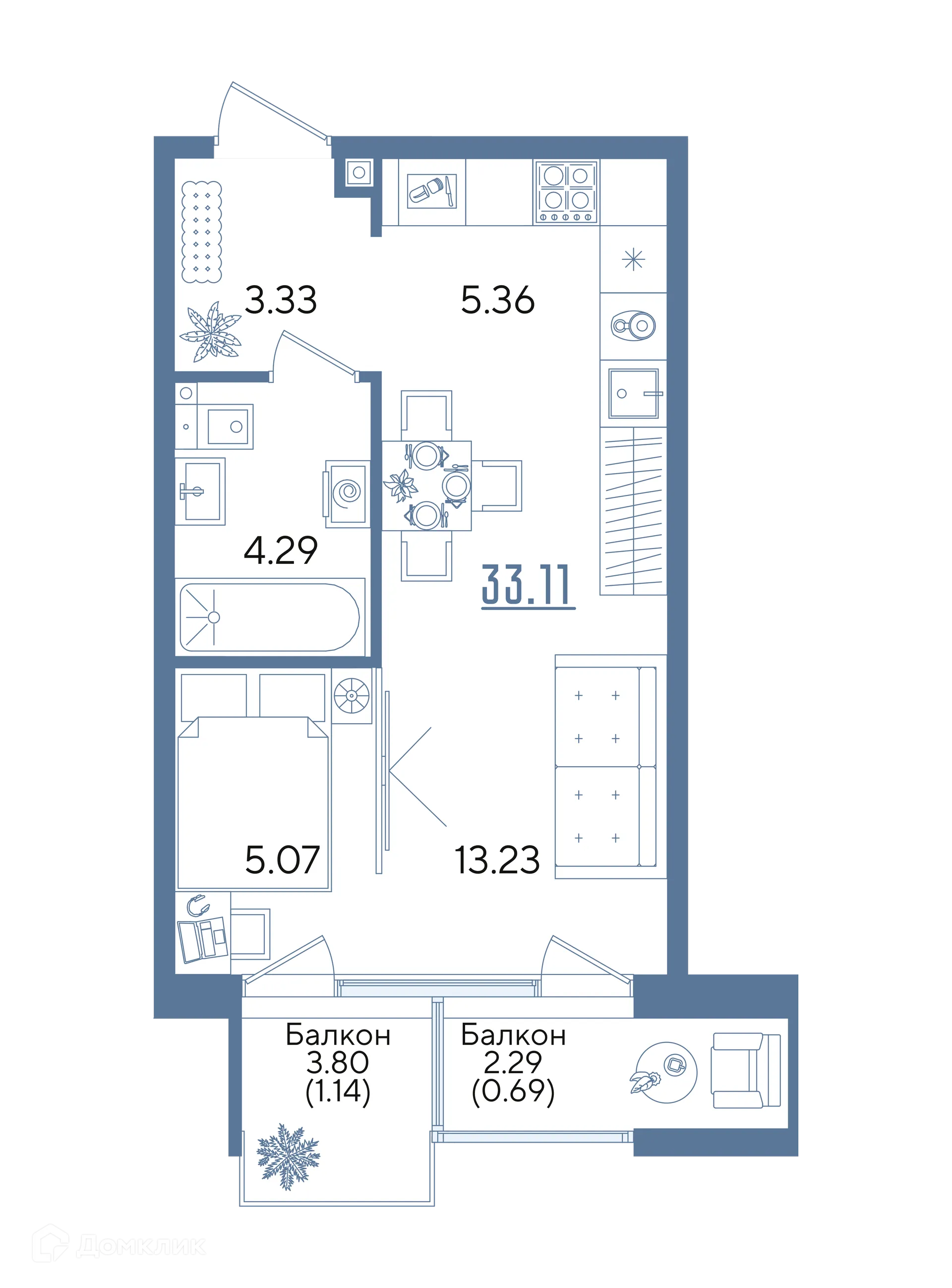 Фото квартиры в ЖК Авторы на Годовикова
