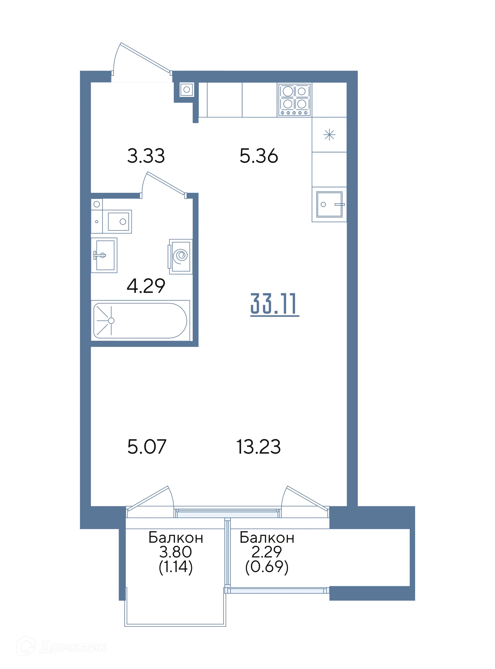 Фото квартиры в ЖК Авторы на Годовикова