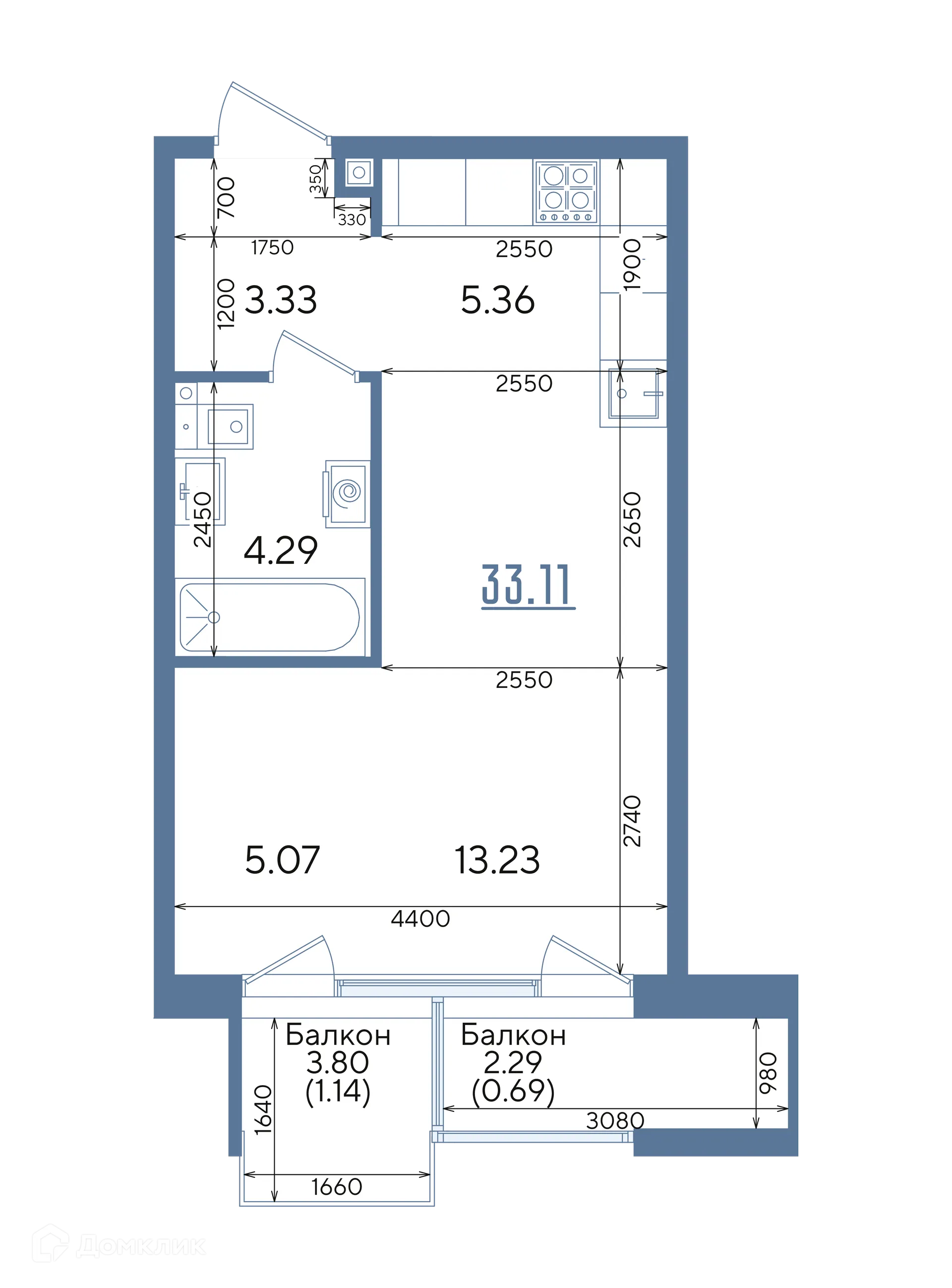 Фото квартиры в ЖК Авторы на Годовикова