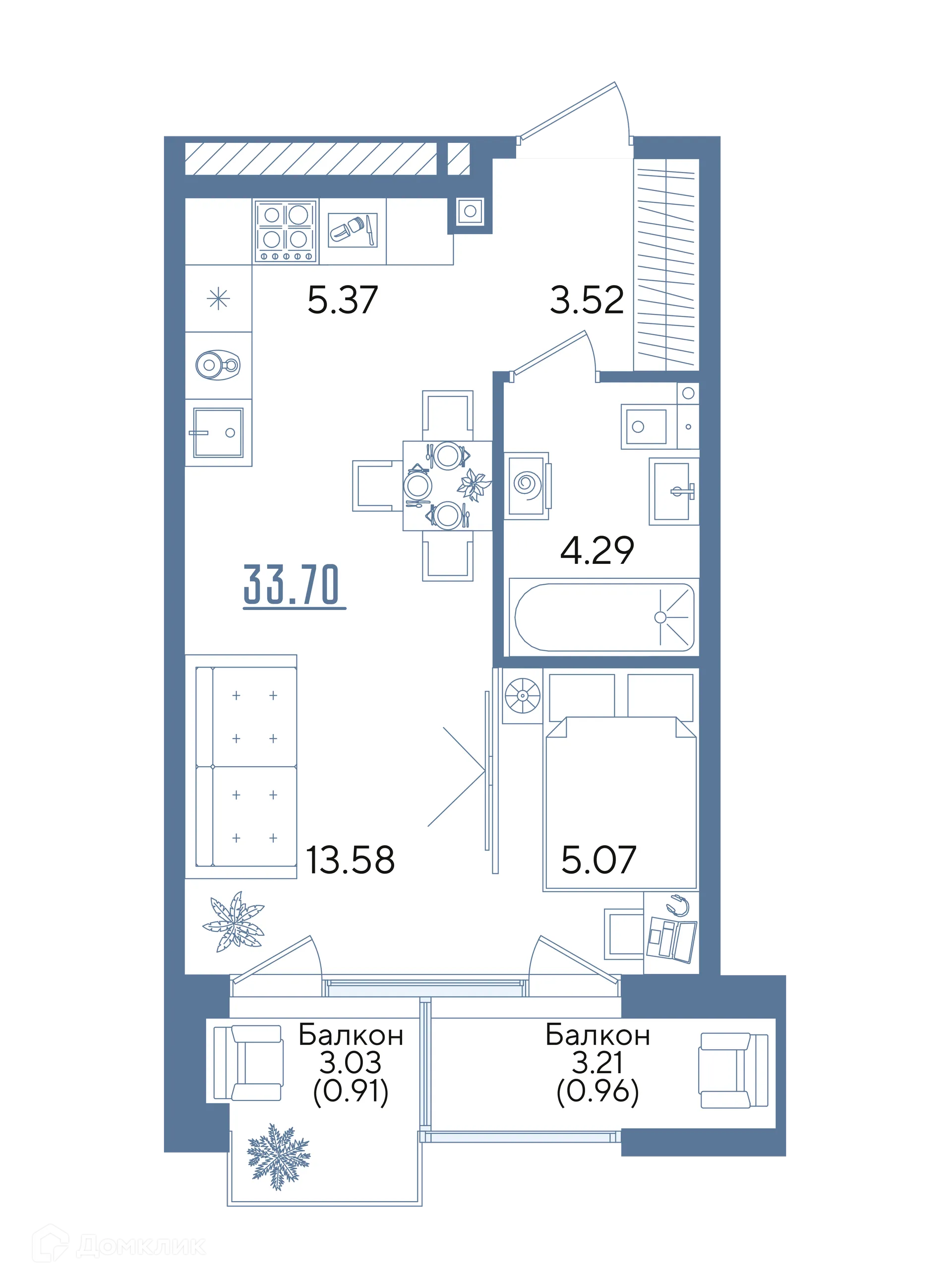 Фото квартиры в ЖК Авторы на Годовикова