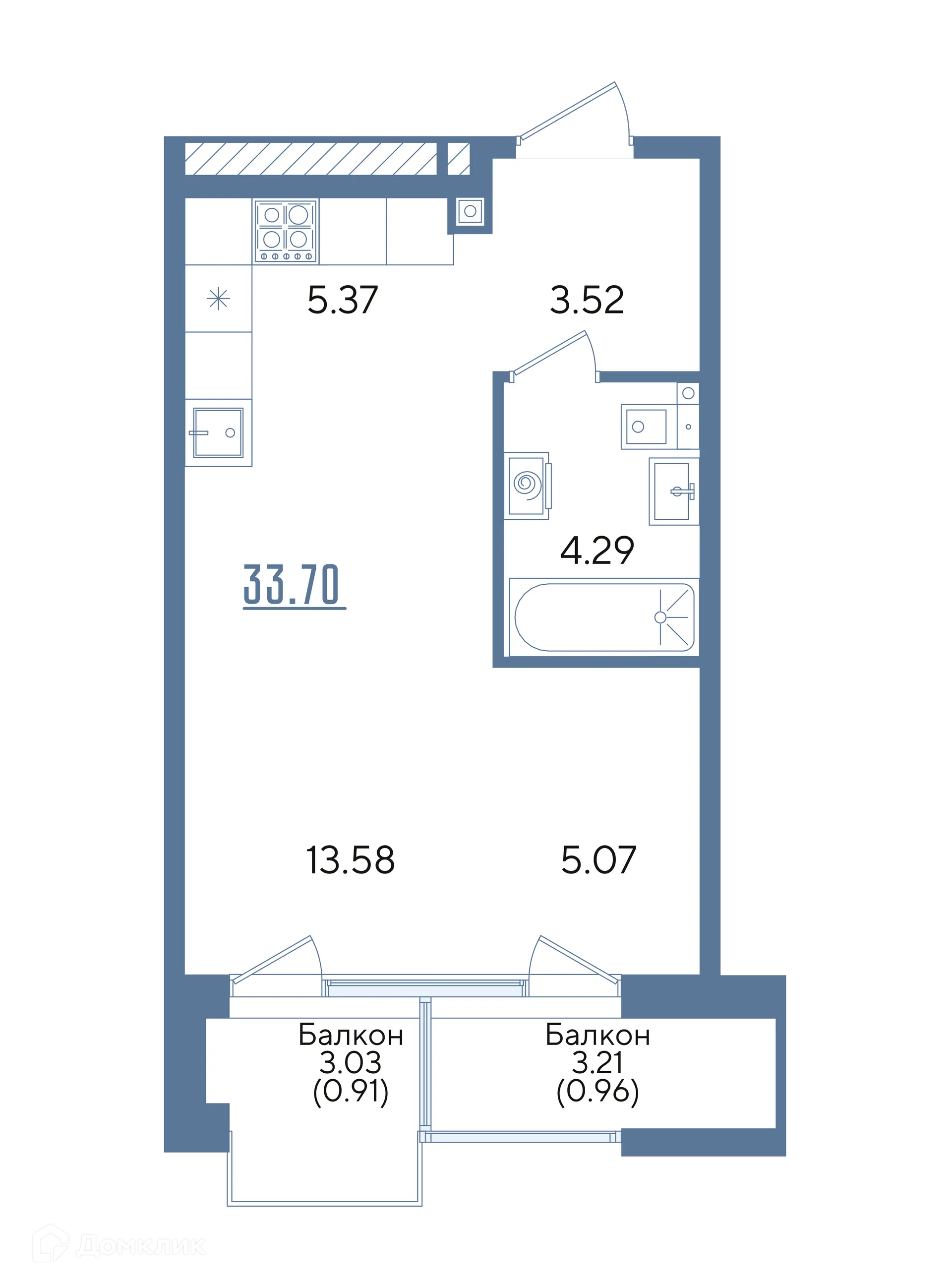 Фото квартиры в ЖК Авторы на Годовикова