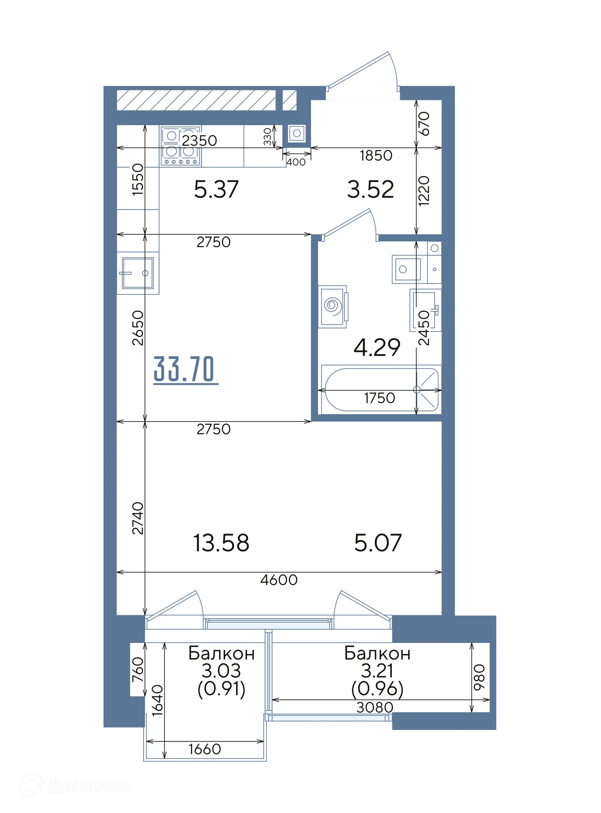 Фото квартиры в ЖК Авторы на Годовикова