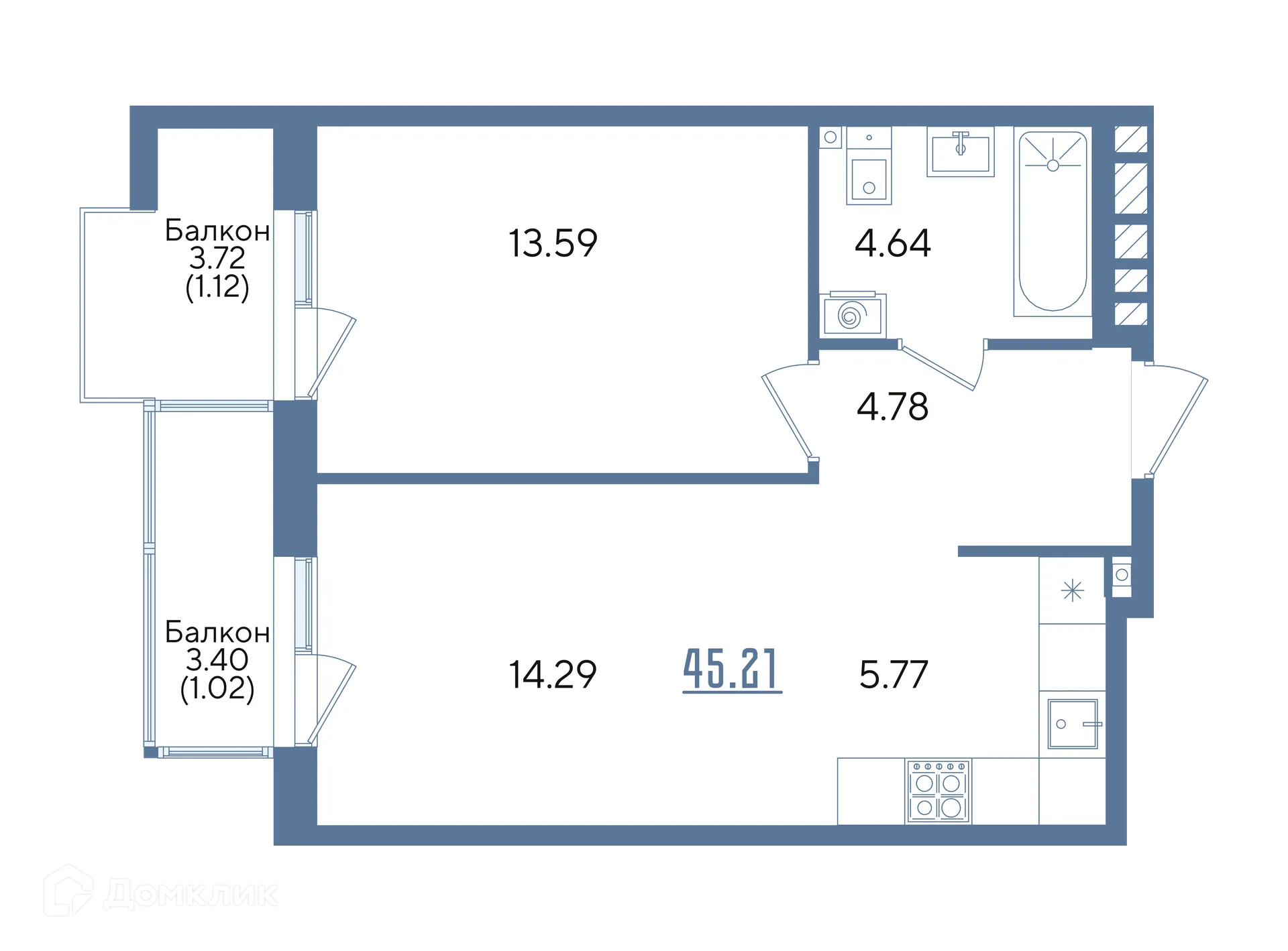 Фото квартиры в ЖК Авторы на Годовикова