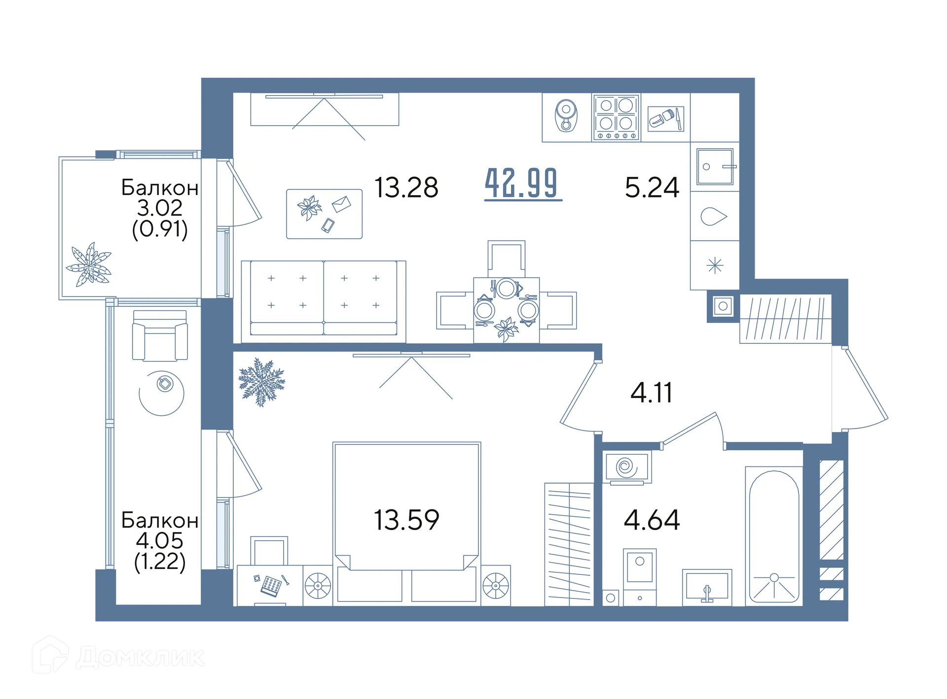 Фото квартиры в ЖК Авторы на Годовикова
