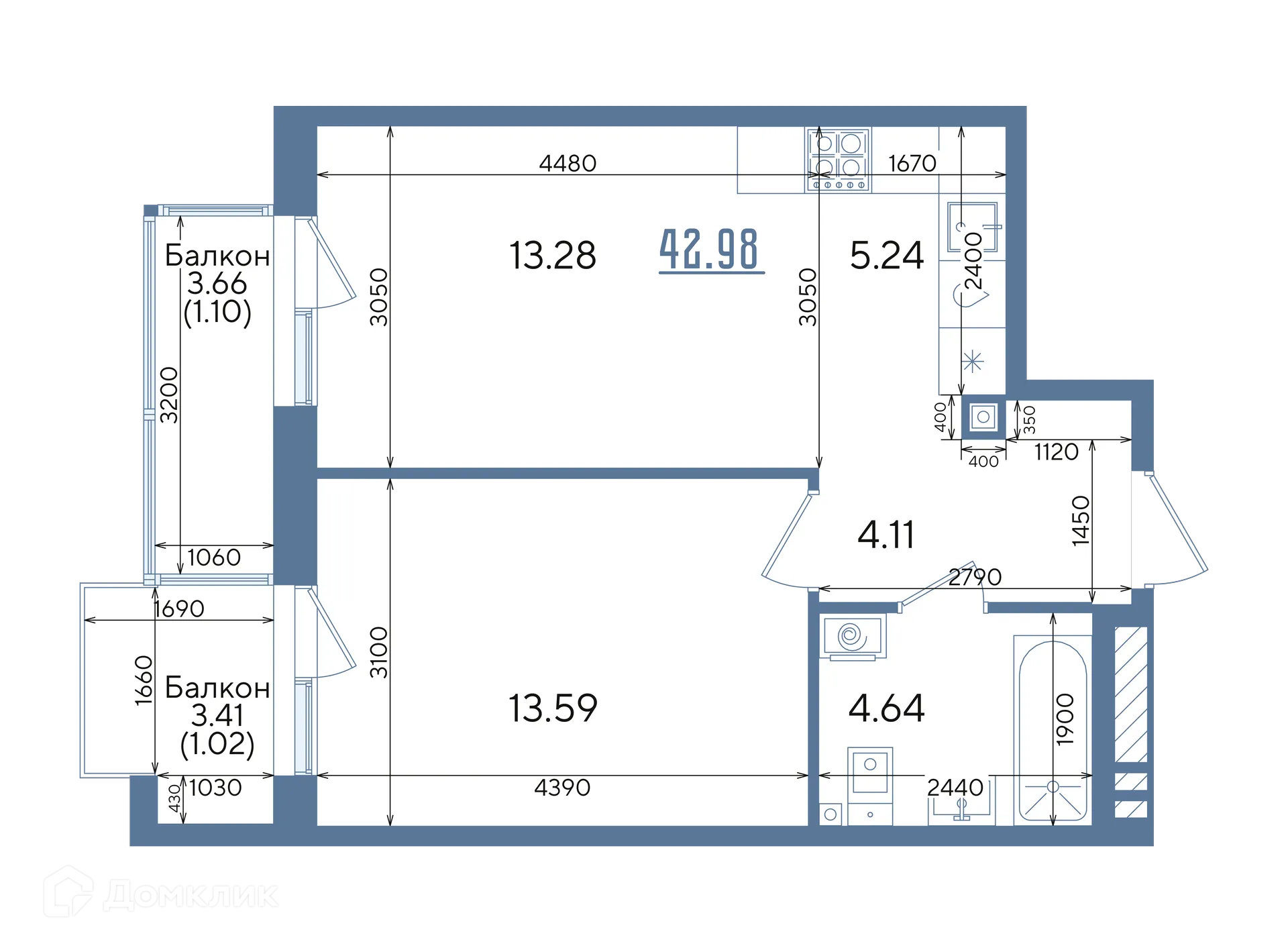 Фото квартиры в ЖК Авторы на Годовикова