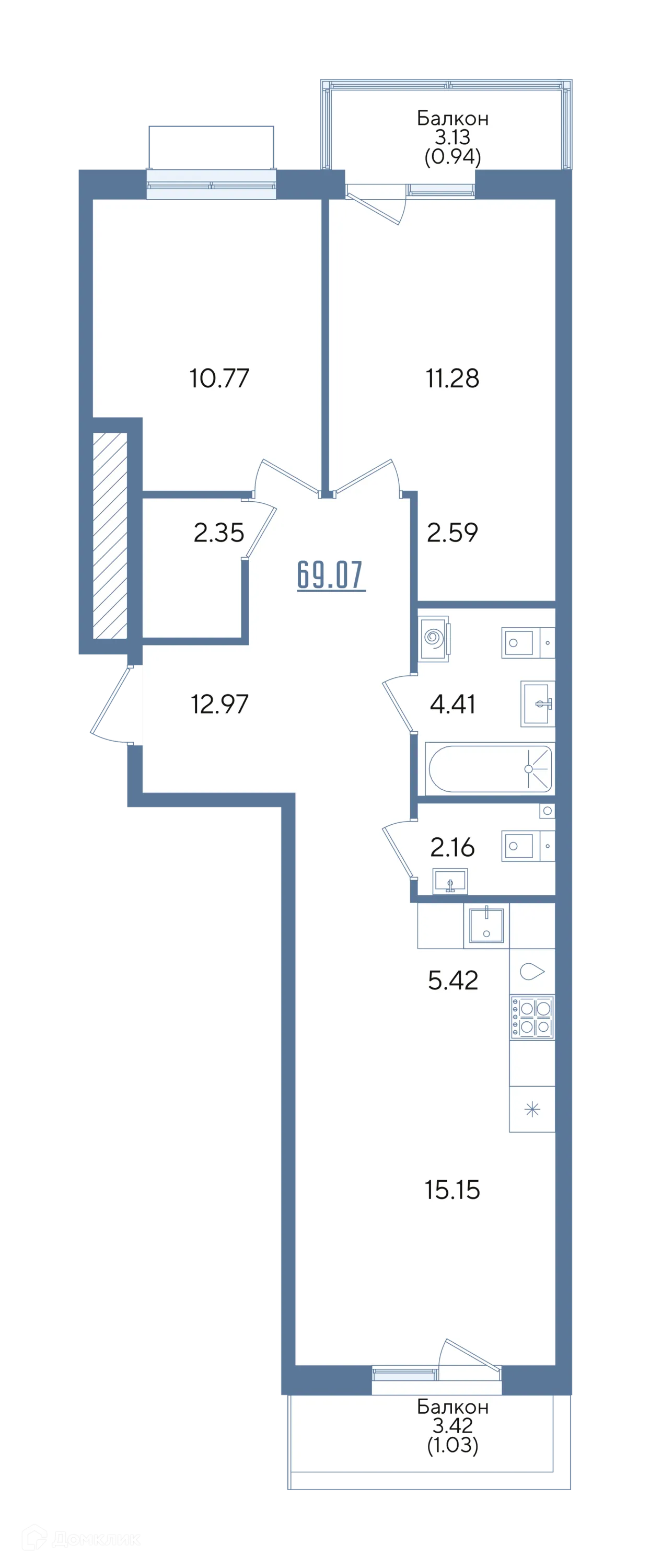 Фото квартиры в ЖК Авторы на Годовикова