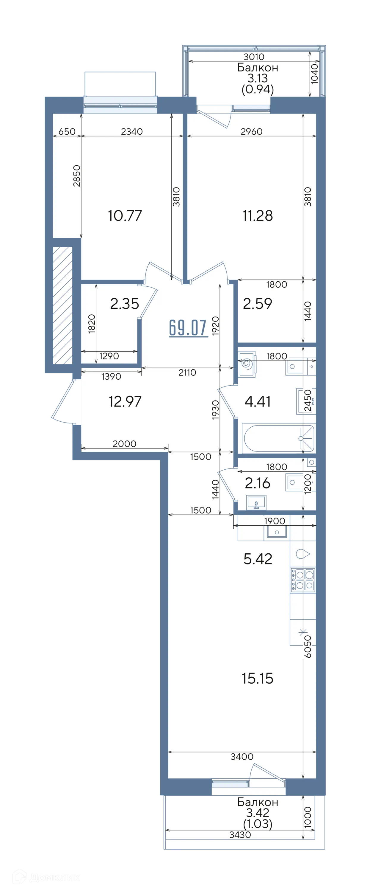 Фото квартиры в ЖК Авторы на Годовикова